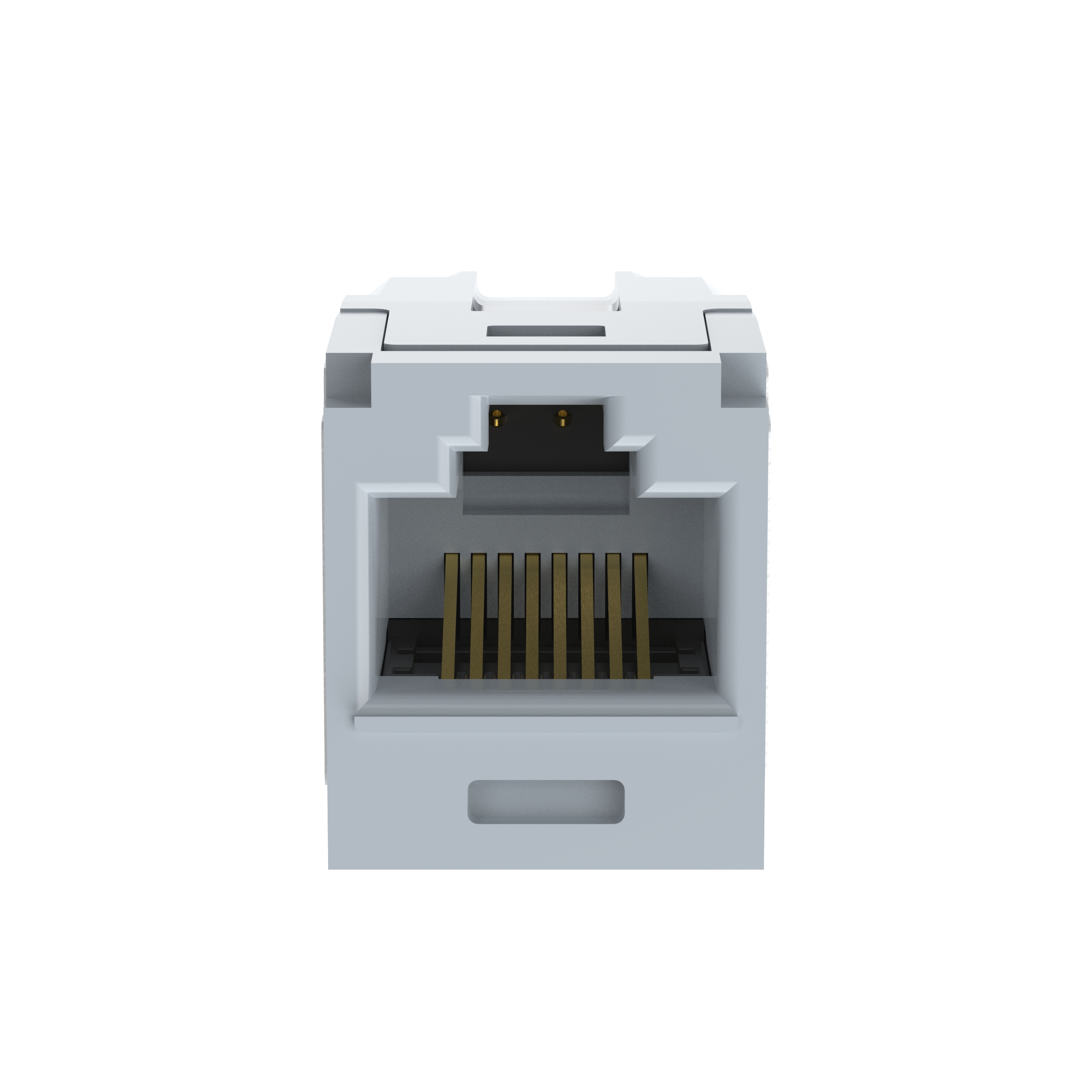Mini-Com® UTP RJ45 Cat 6A Coupler Module, Int'l Gray