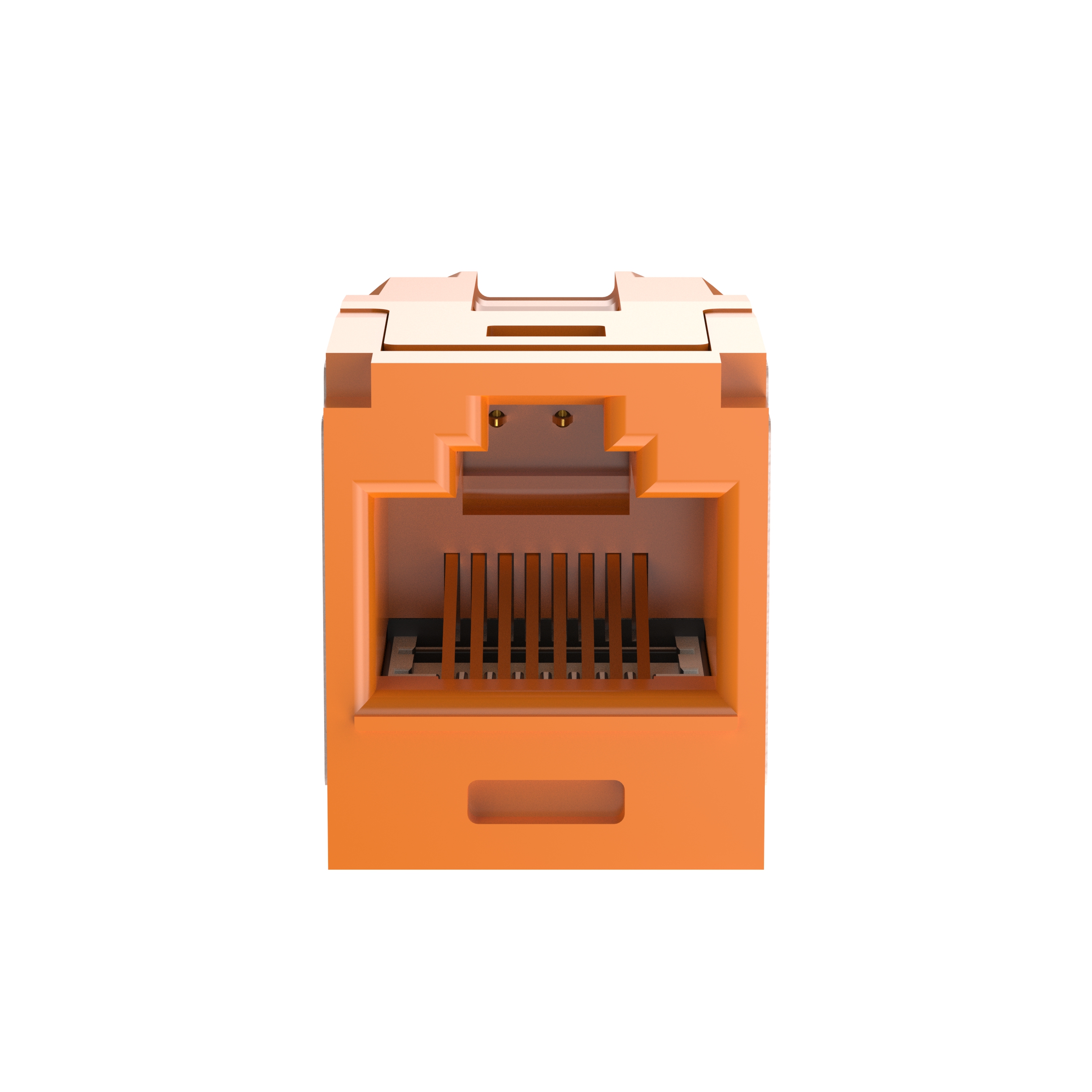 Mini-Com® UTP RJ45 Cat 6A Coupler Module, Orange