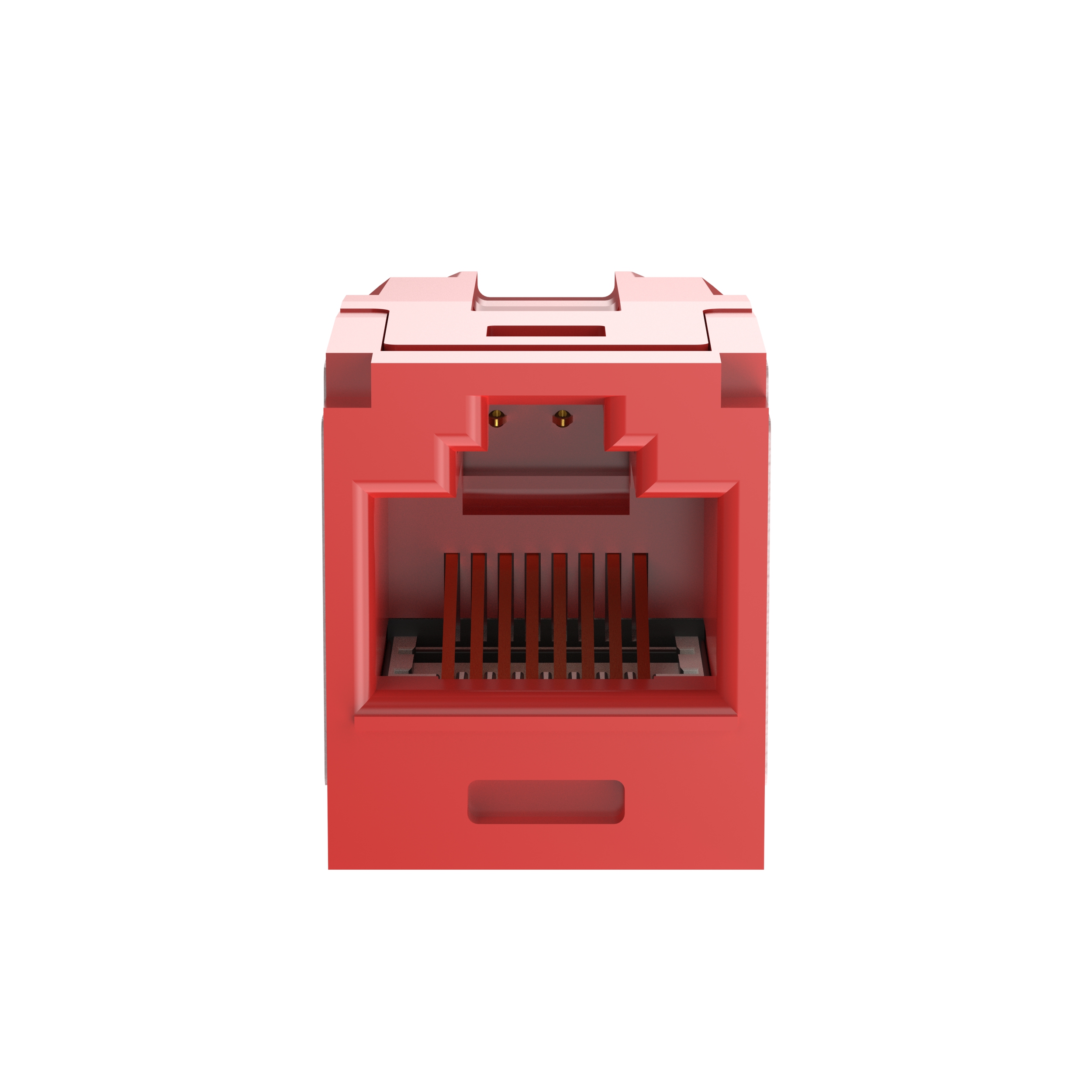 Mini-Com® UTP RJ45 Cat 6A Coupler Module, Red