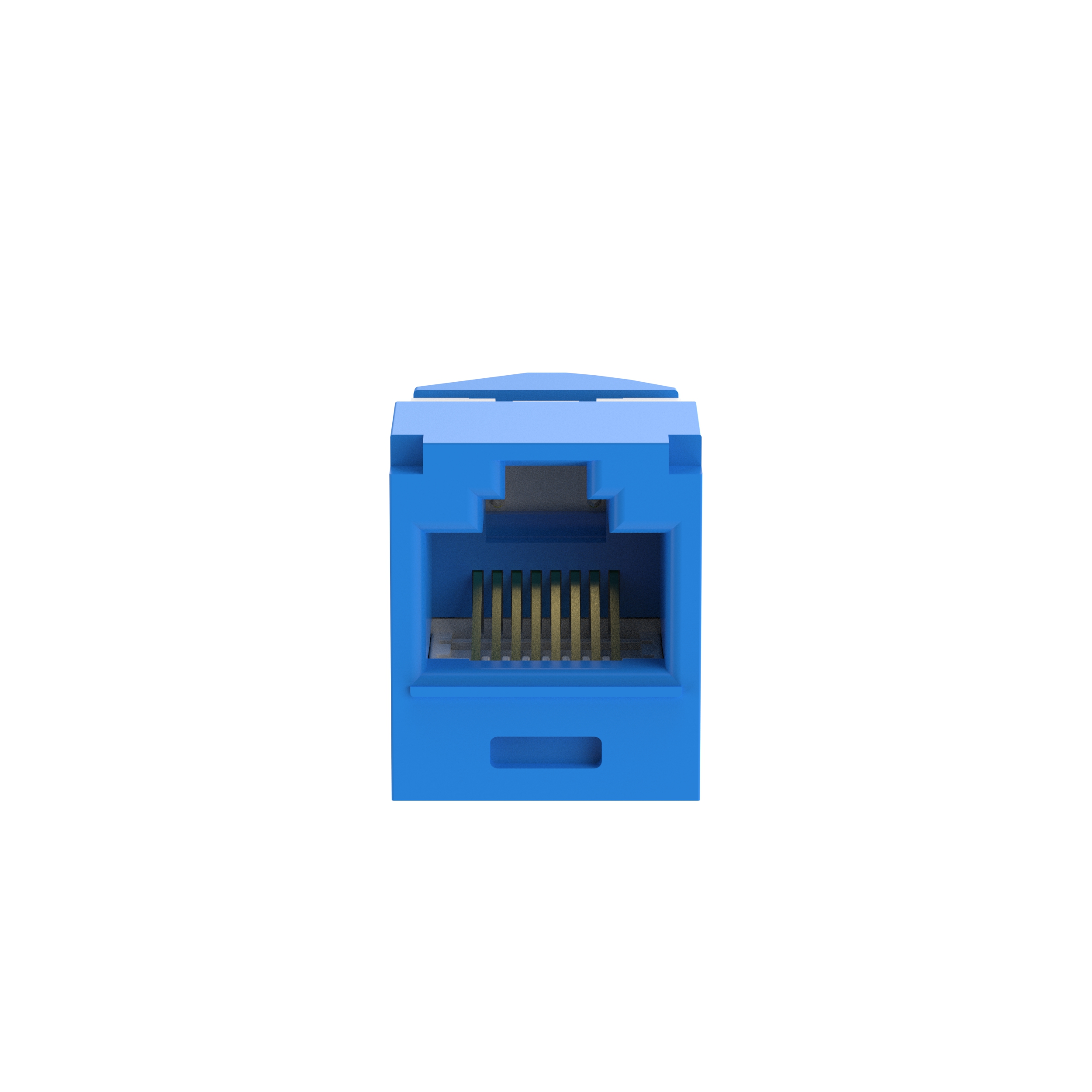Mini-Com® UTP RJ45 Cat 6A Left/Right TG Jack Module, Blue