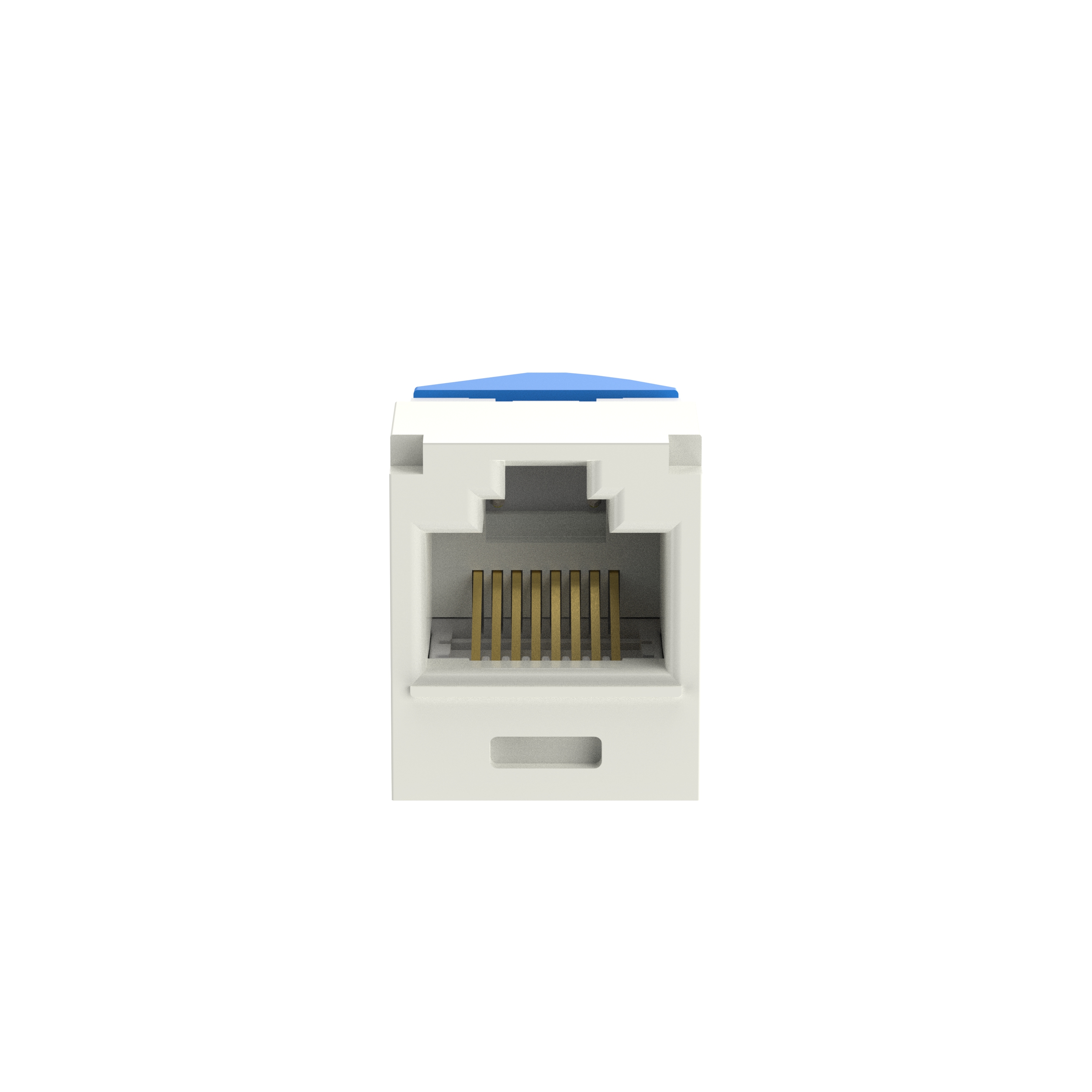 Mini-Com® UTP RJ45 Cat 6A Left/Right TG Jack Module, Off White
