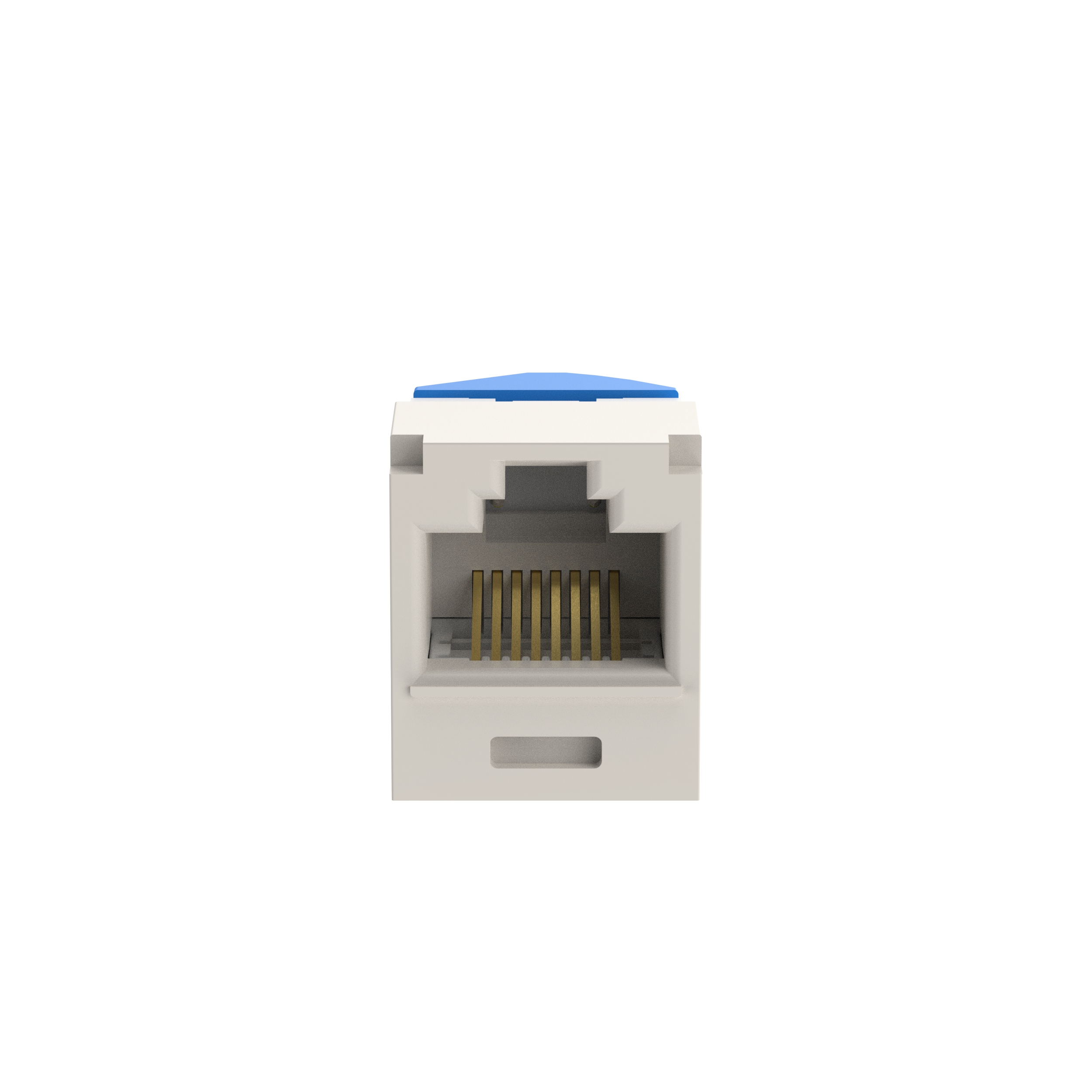 Mini-Com® UTP RJ45 Cat 6A Left/Right TG Jack Module, White