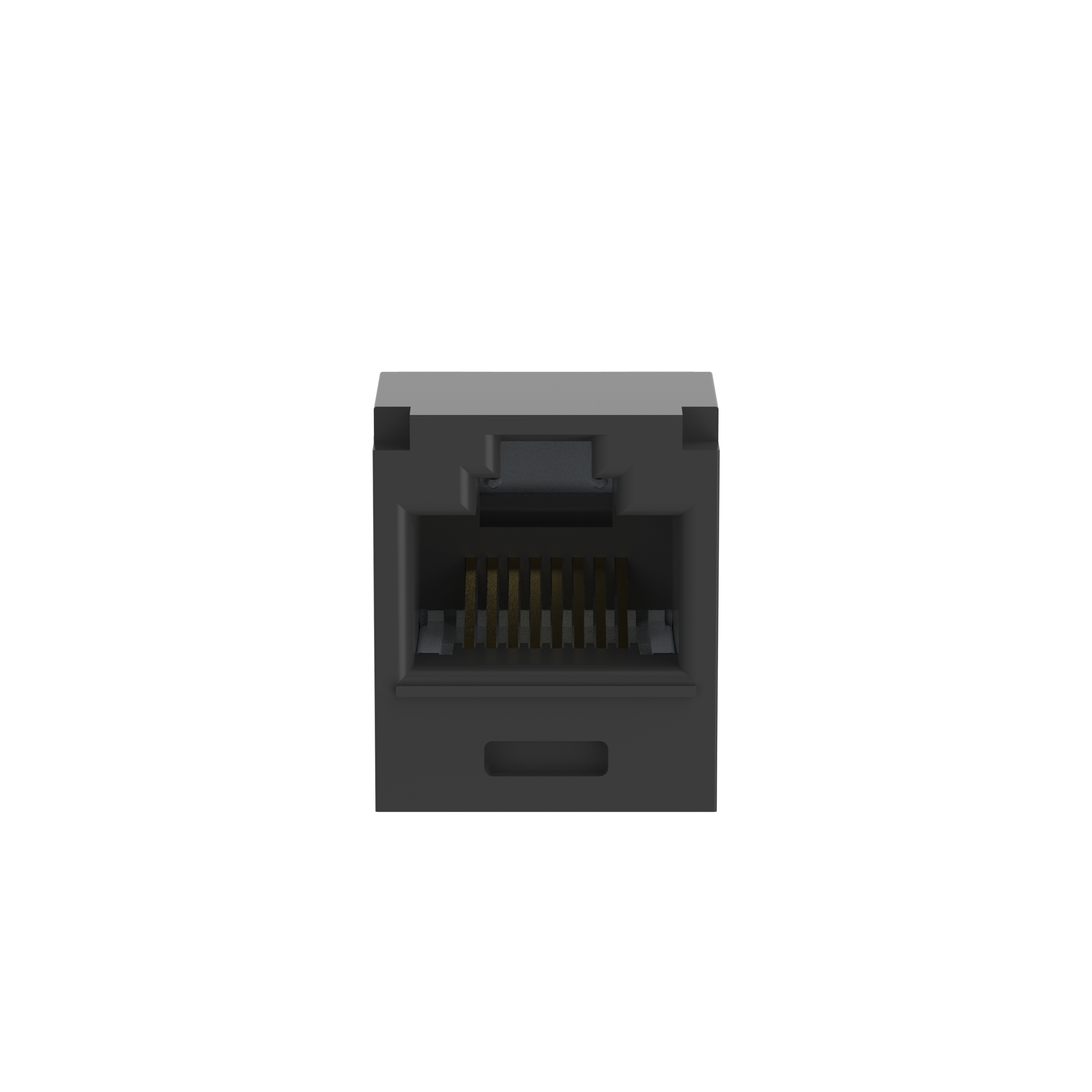 Mini-Com® UTP RJ45 Cat 6A TG Jack Module, Black