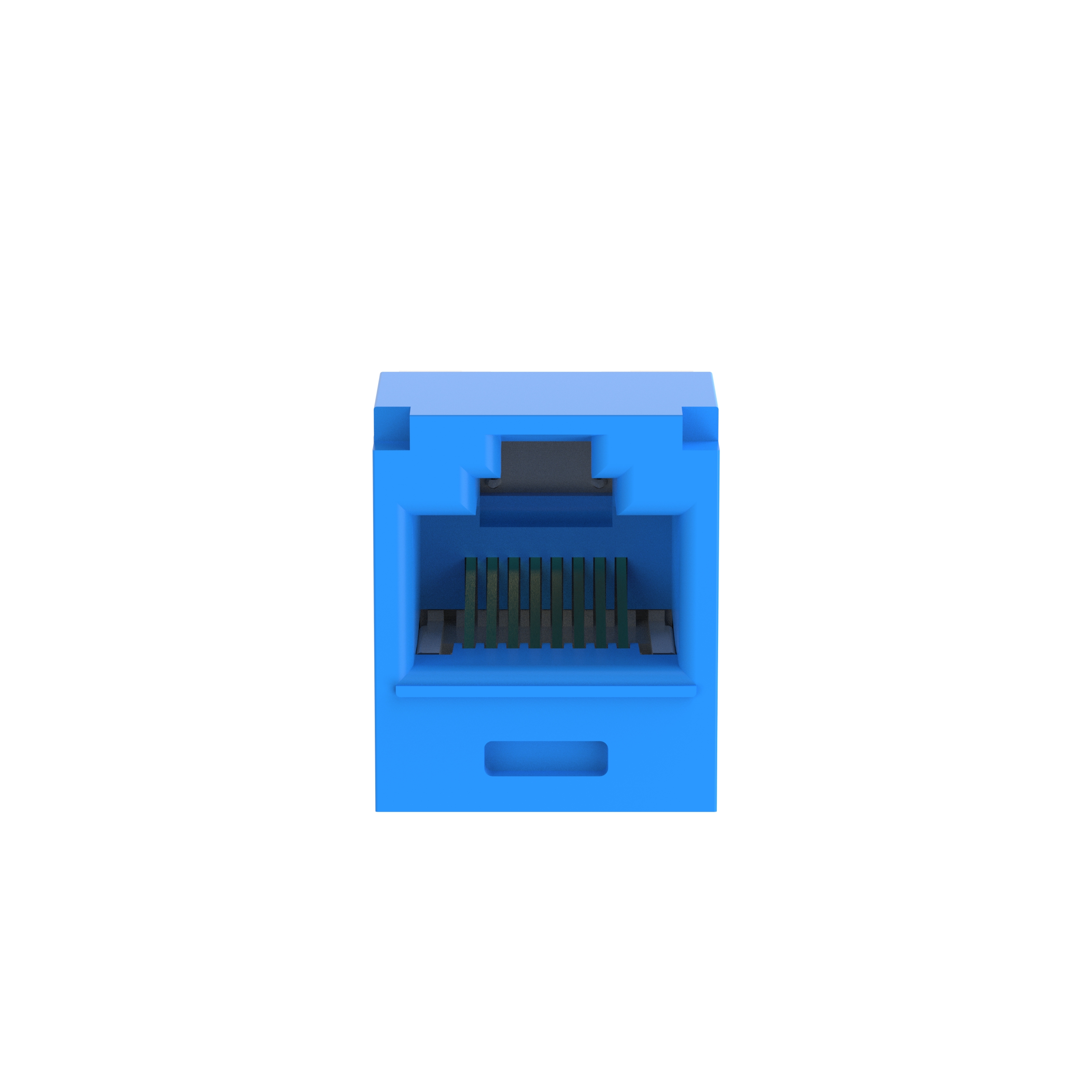 Mini-Com® UTP RJ45 Cat 6A TG Jack Module, Blue