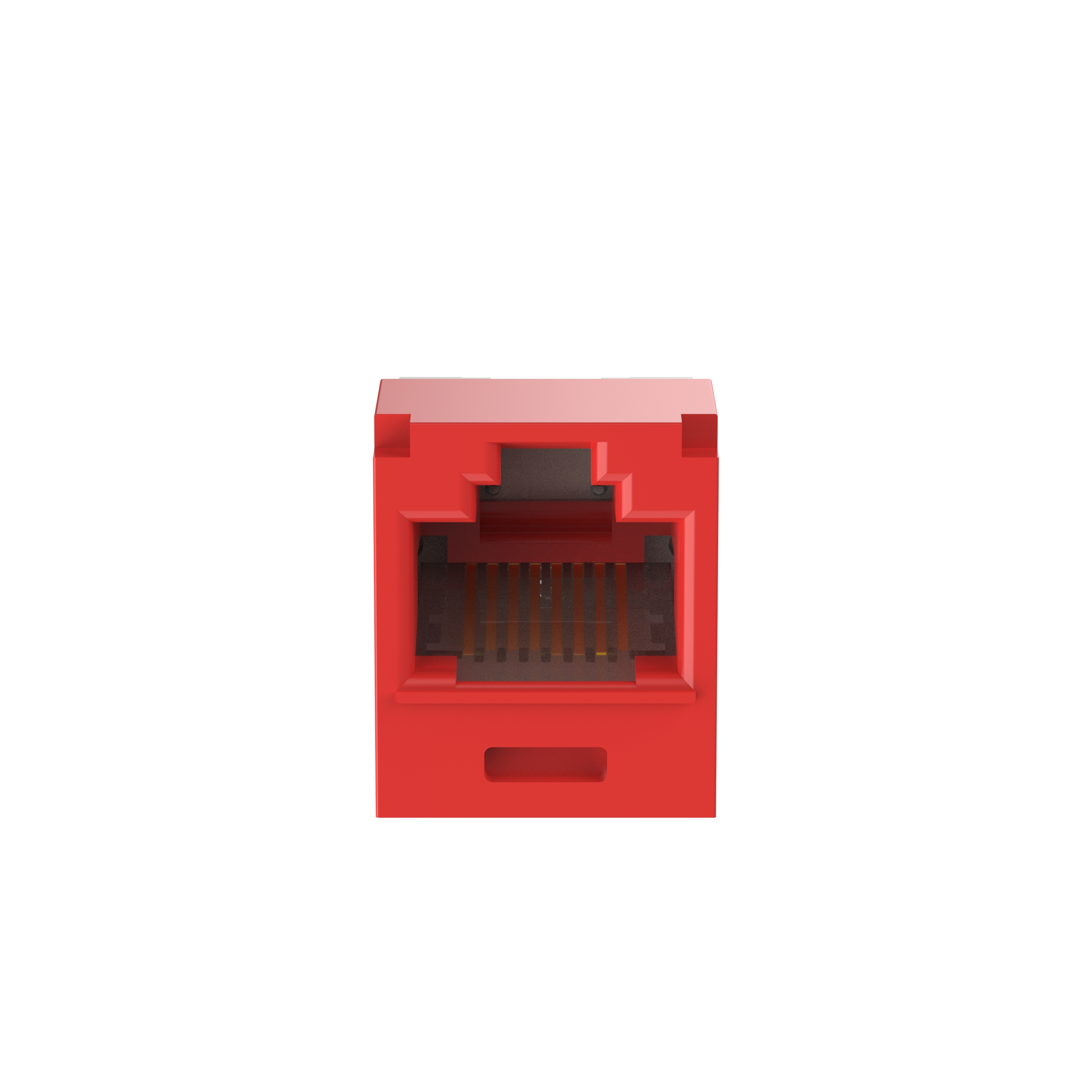 Mini-Com® UTP RJ45 Cat 6A TG Jack Module Corrosion Resistant, Red