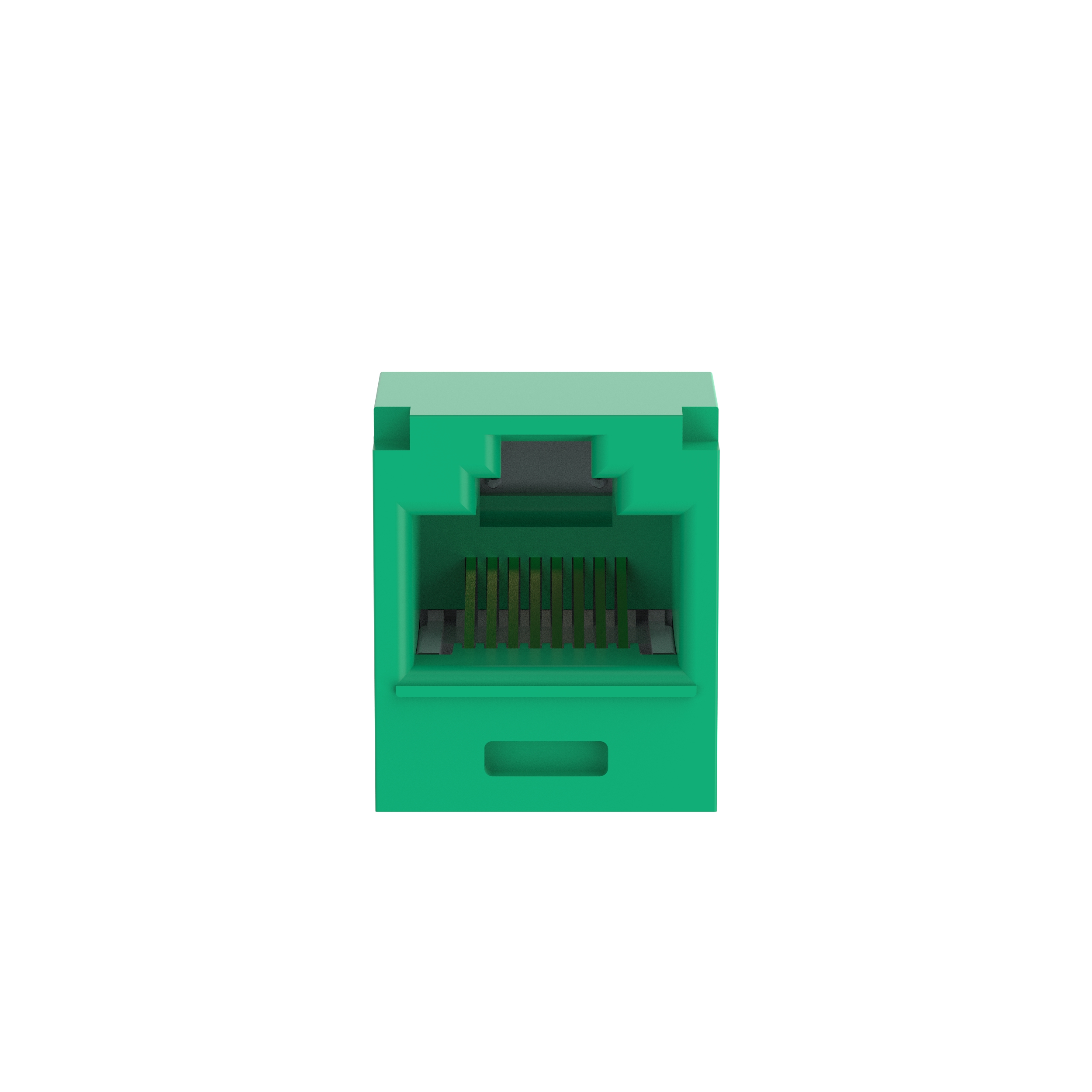 Mini-Com® UTP RJ45 Cat 6A TG Jack Module, Green