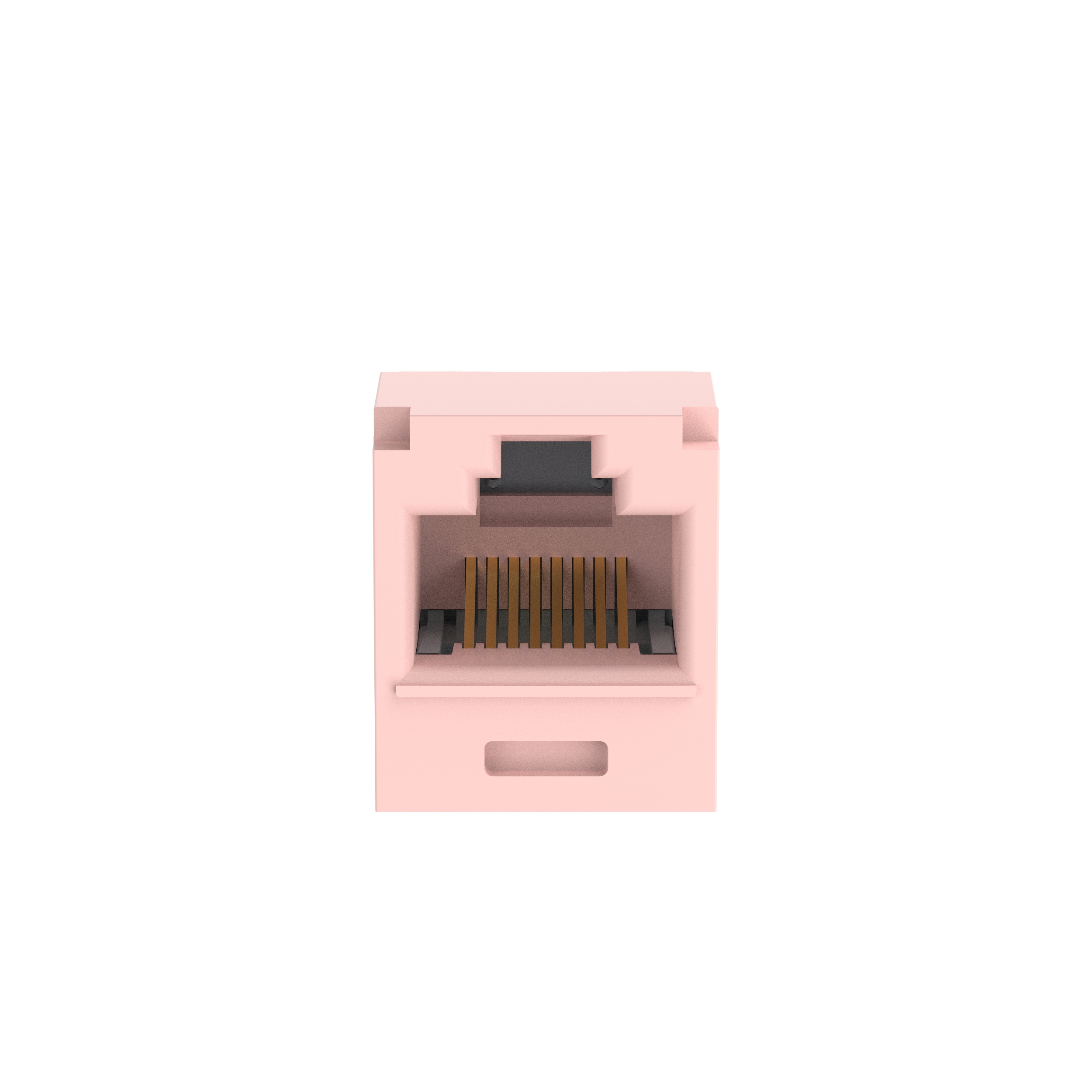 Mini-Com® UTP RJ45 Cat 6A TG Jack Module, Pink