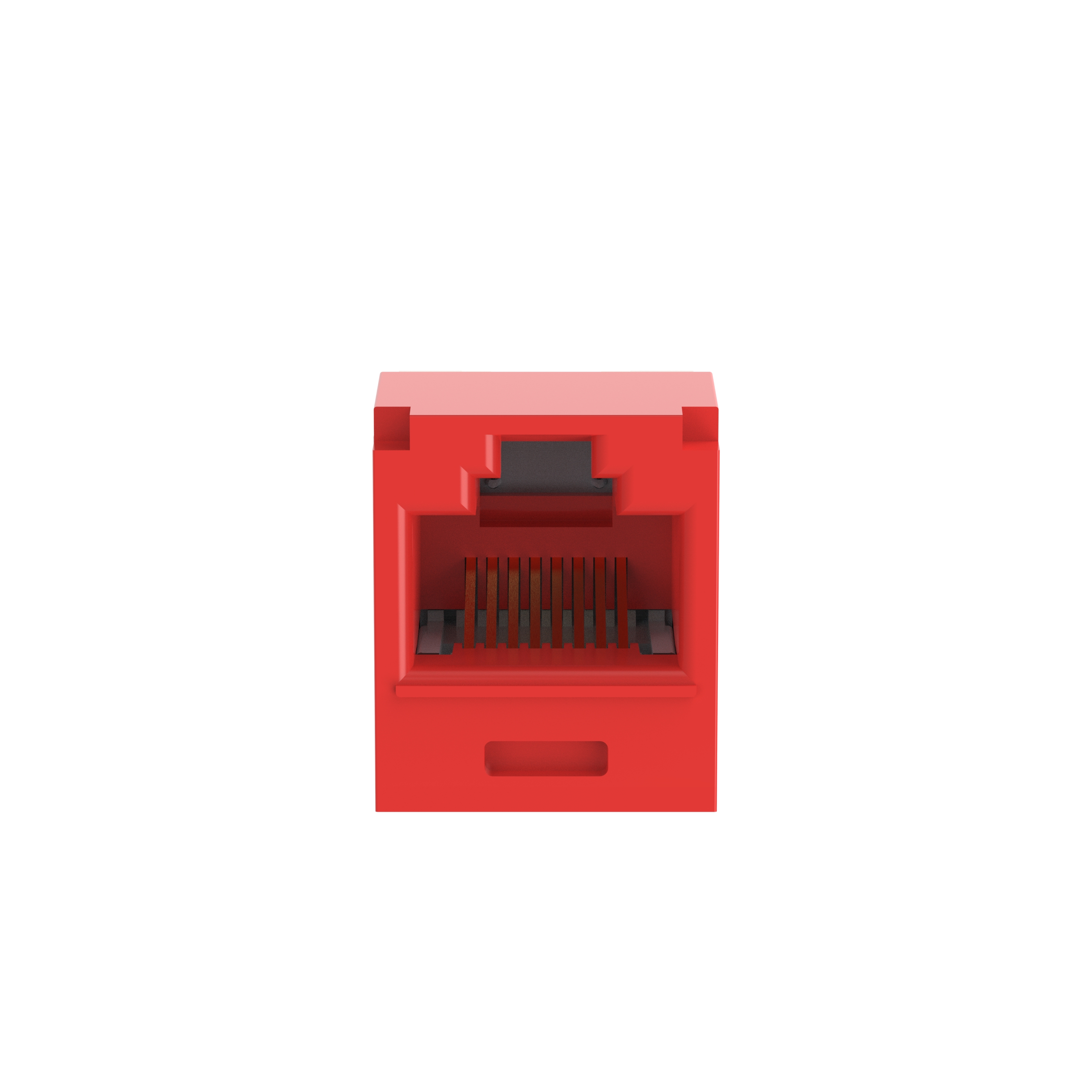 Mini-Com® UTP RJ45 Cat 6A TG Jack Module, Red