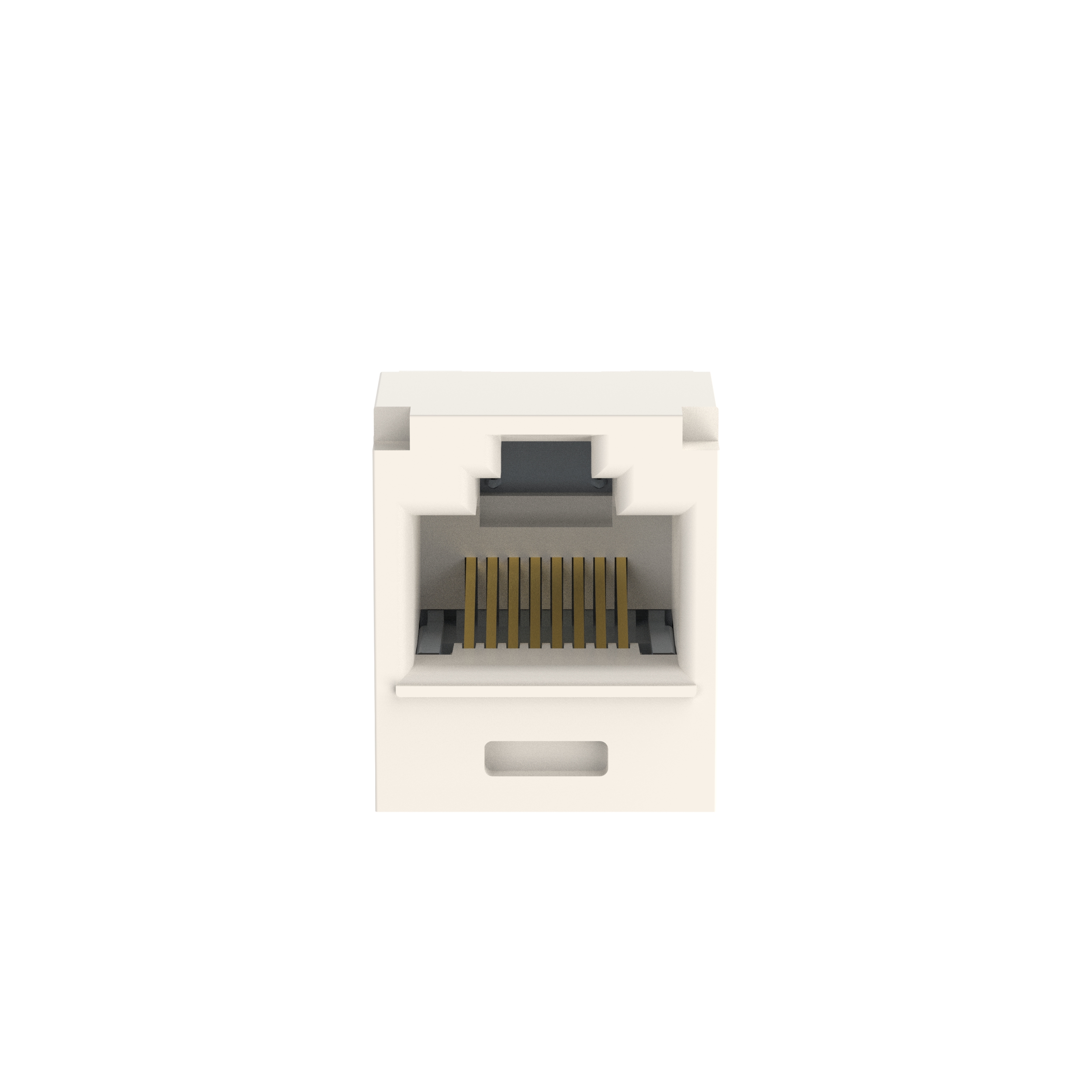 Mini-Com® UTP RJ45 Cat 6A TG Jack Module, White