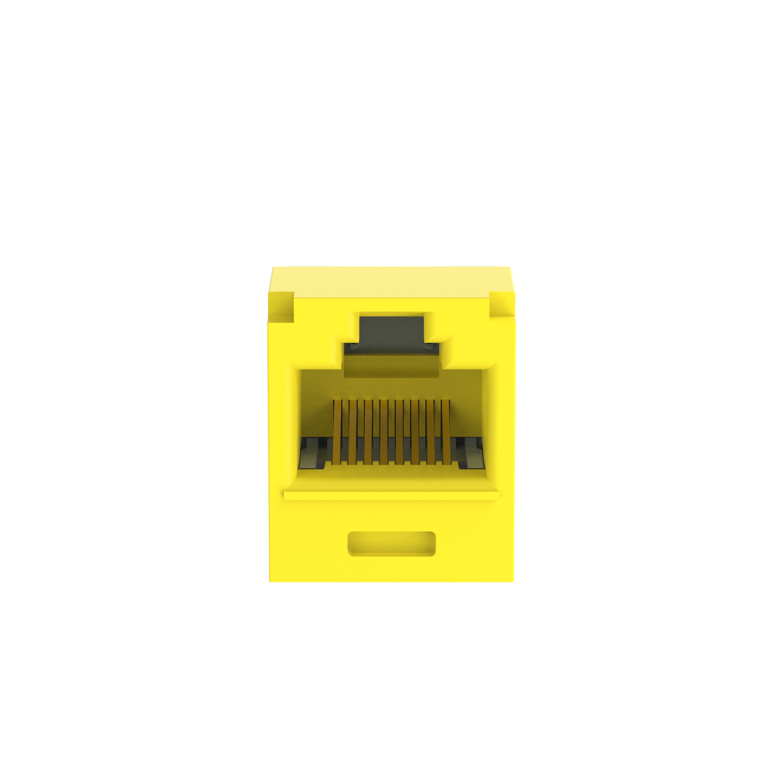 Mini-Com® UTP RJ45 Cat 6A TG Jack Module, Yellow