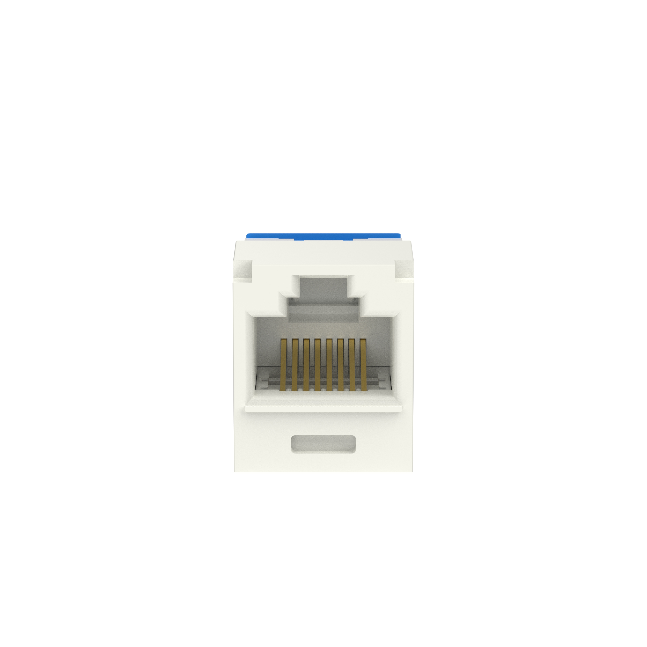 Mini-Com® UTP RJ45 Cat 6A Up/Down TG Jack Module, Off White
