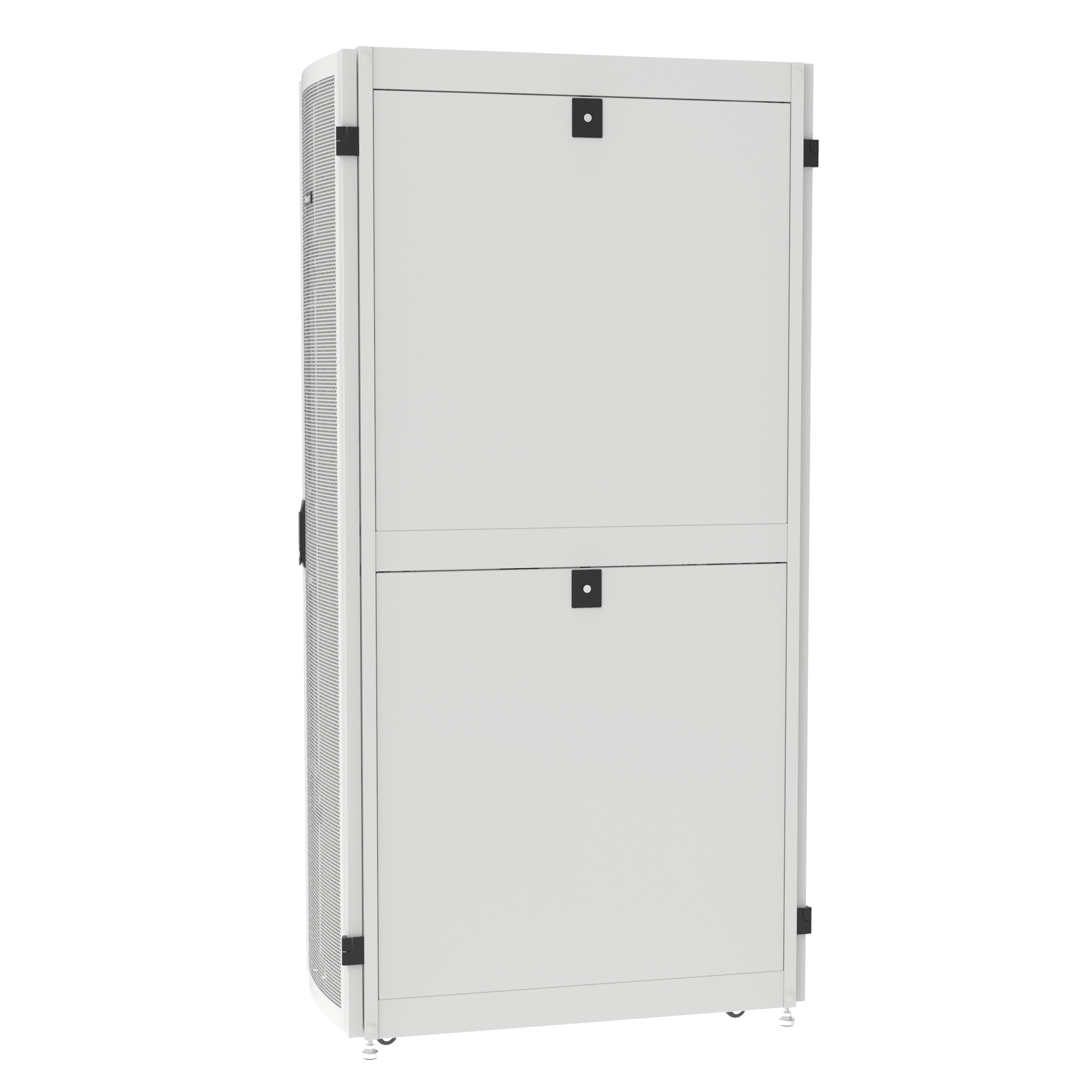 NET-VERSE™ CABINET, 600MM X 48RU X 1000MM, WITH SIDE PANEL, WITH CASTERS, WHITE