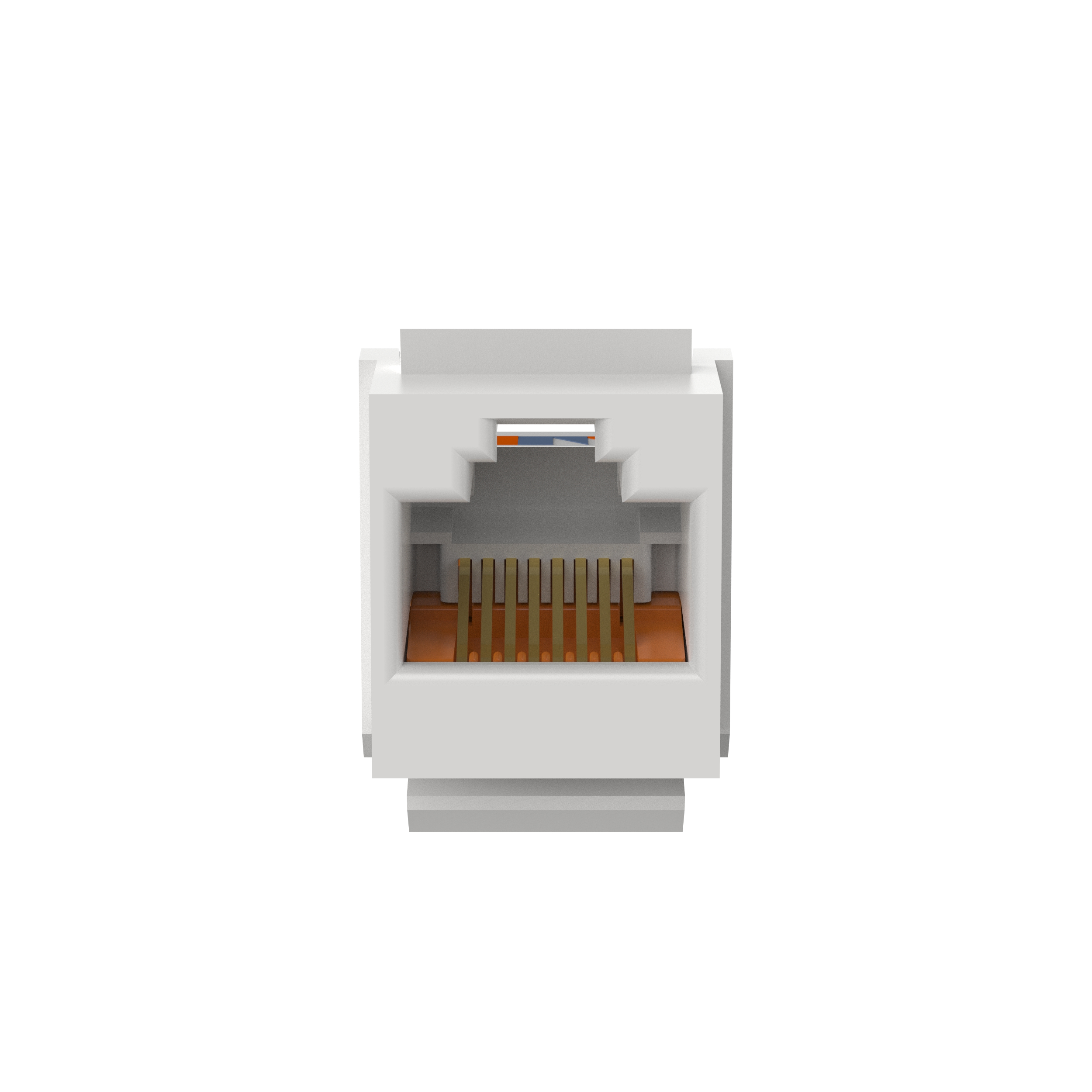 NetKey Cat 5e Leadframe Jack, Arctic White