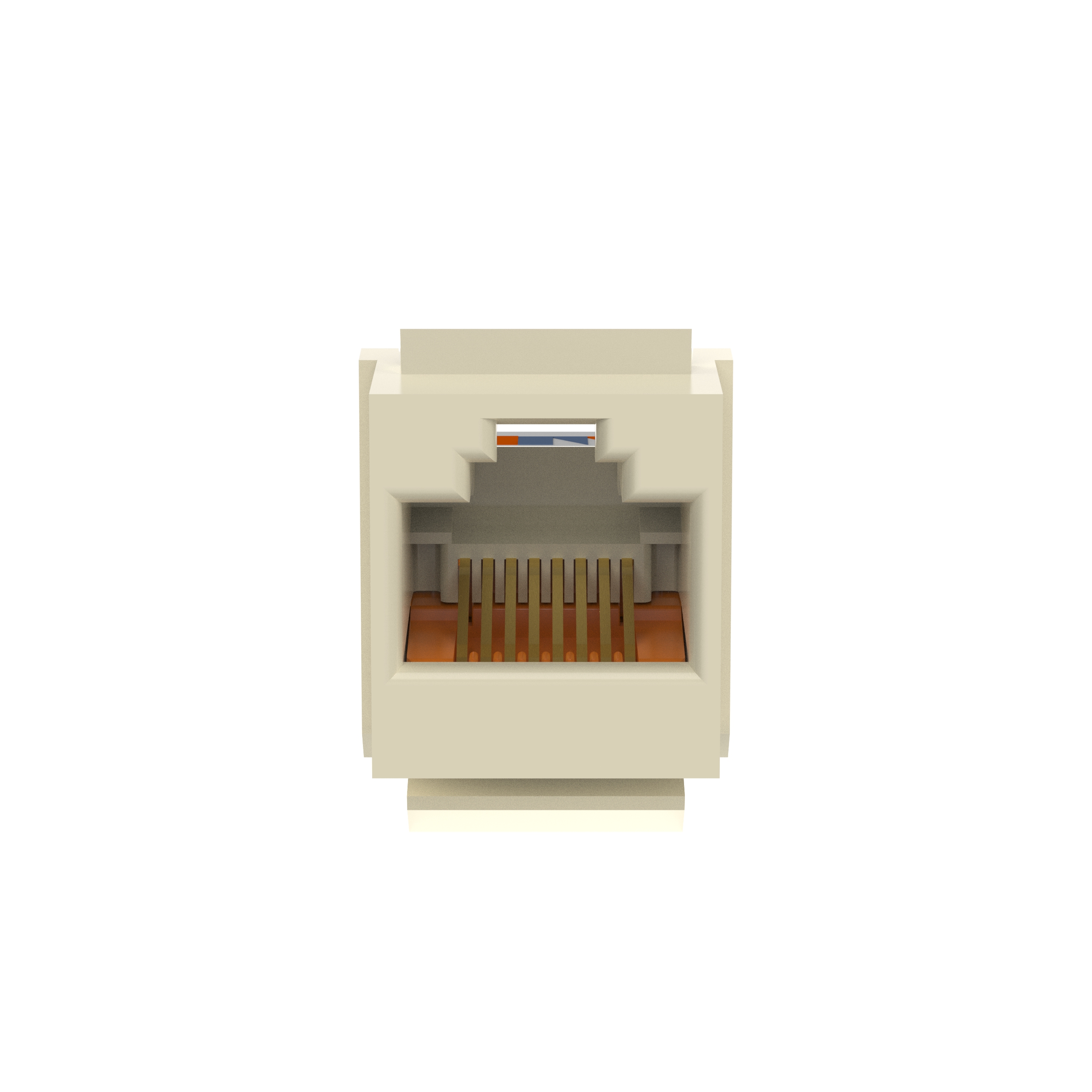 NetKey Cat 5e Leadframe Jack, Electric Ivory