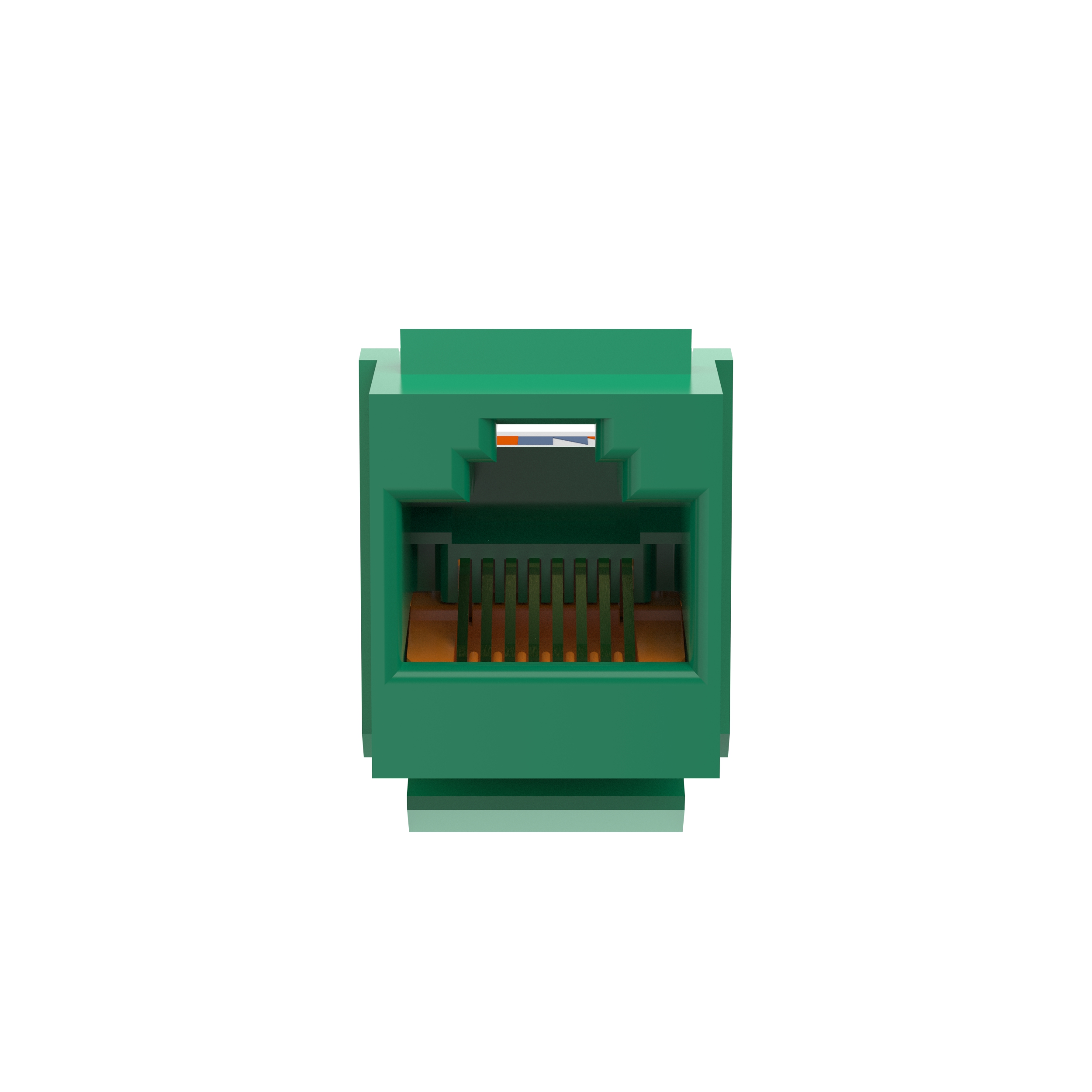 NetKey Cat 5e Leadframe Jack, Green