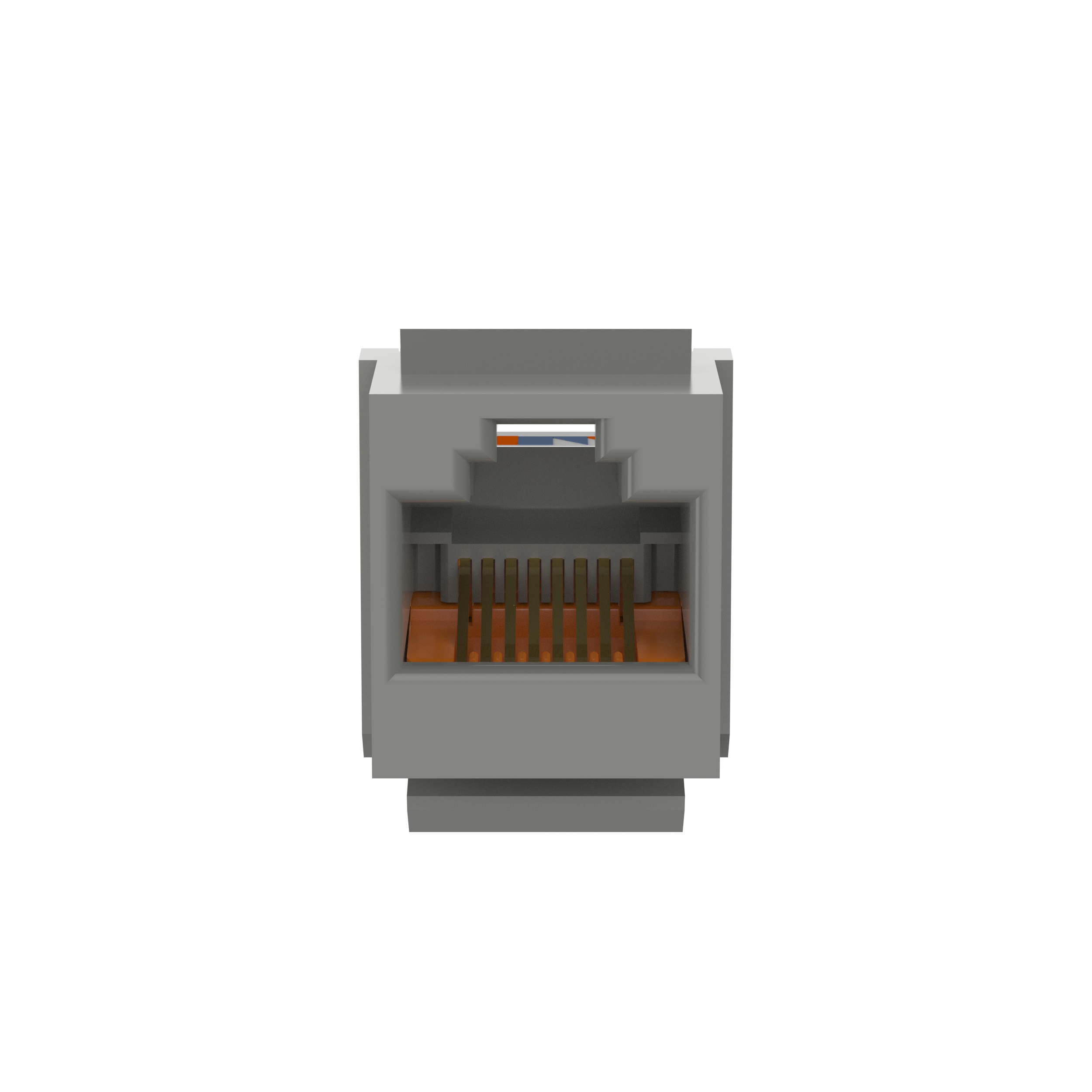 NetKey Cat 5e Leadframe Jack, Int'l Gray