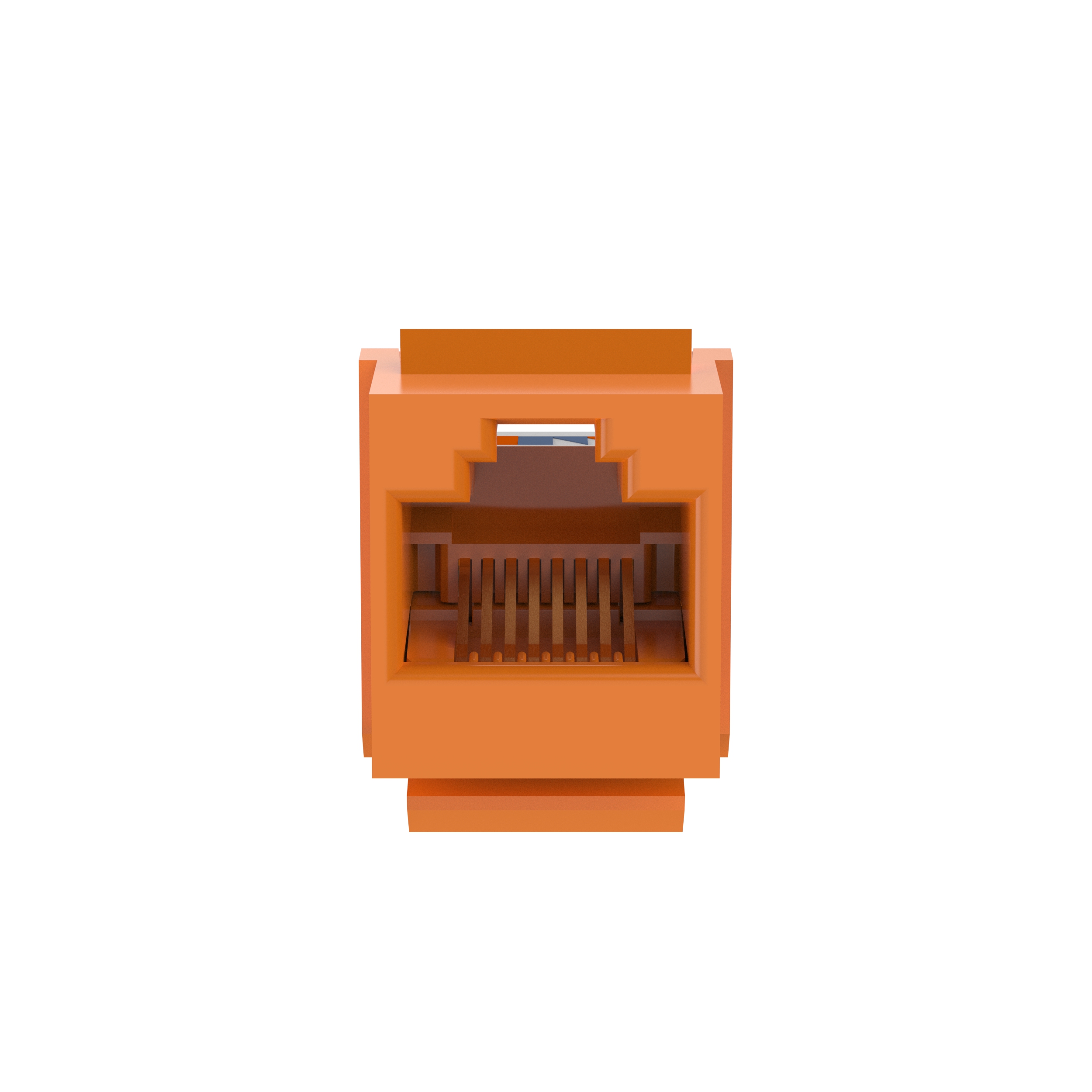 NetKey Cat 5e Leadframe Jack, Orange