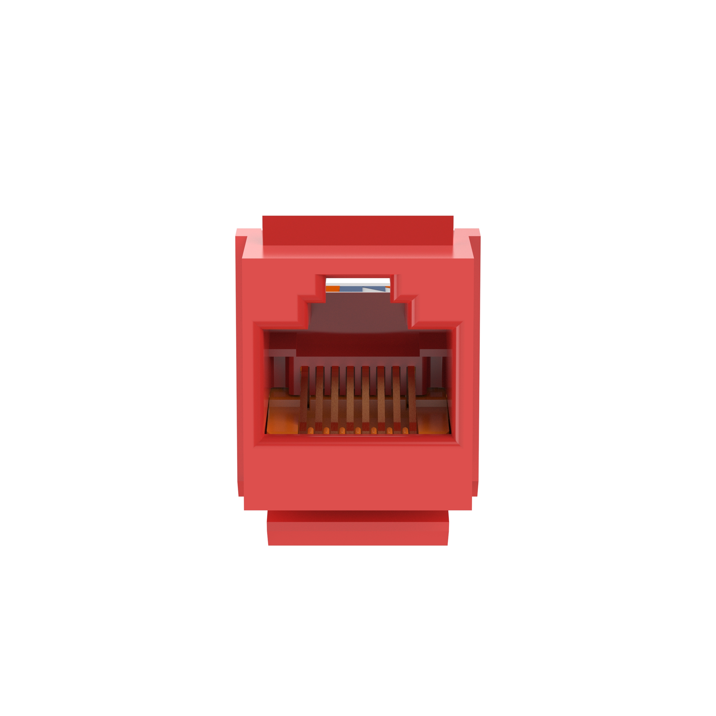 NetKey Cat 5e Leadframe Jack, Red