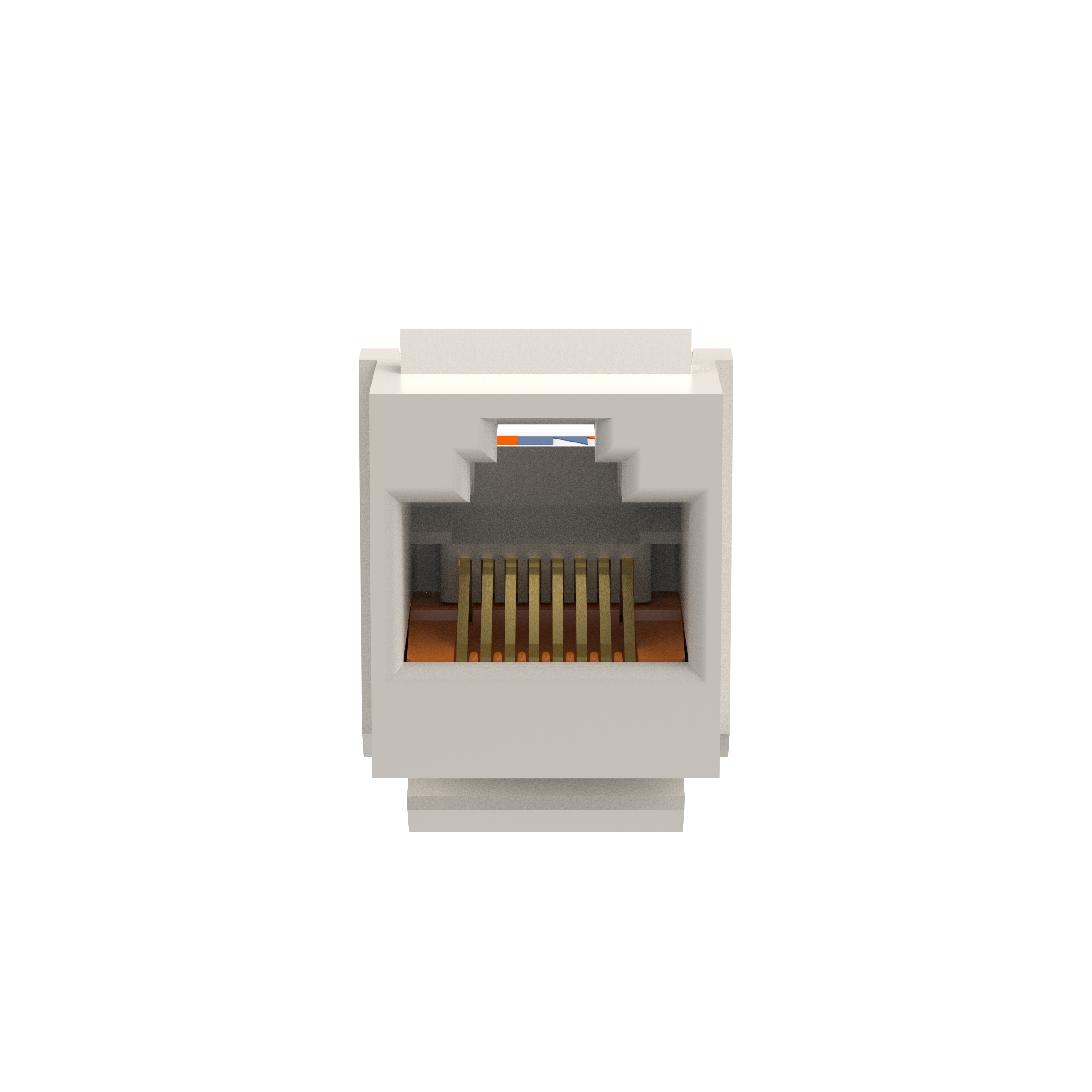 NetKey Cat 5e Leadframe Jack, White