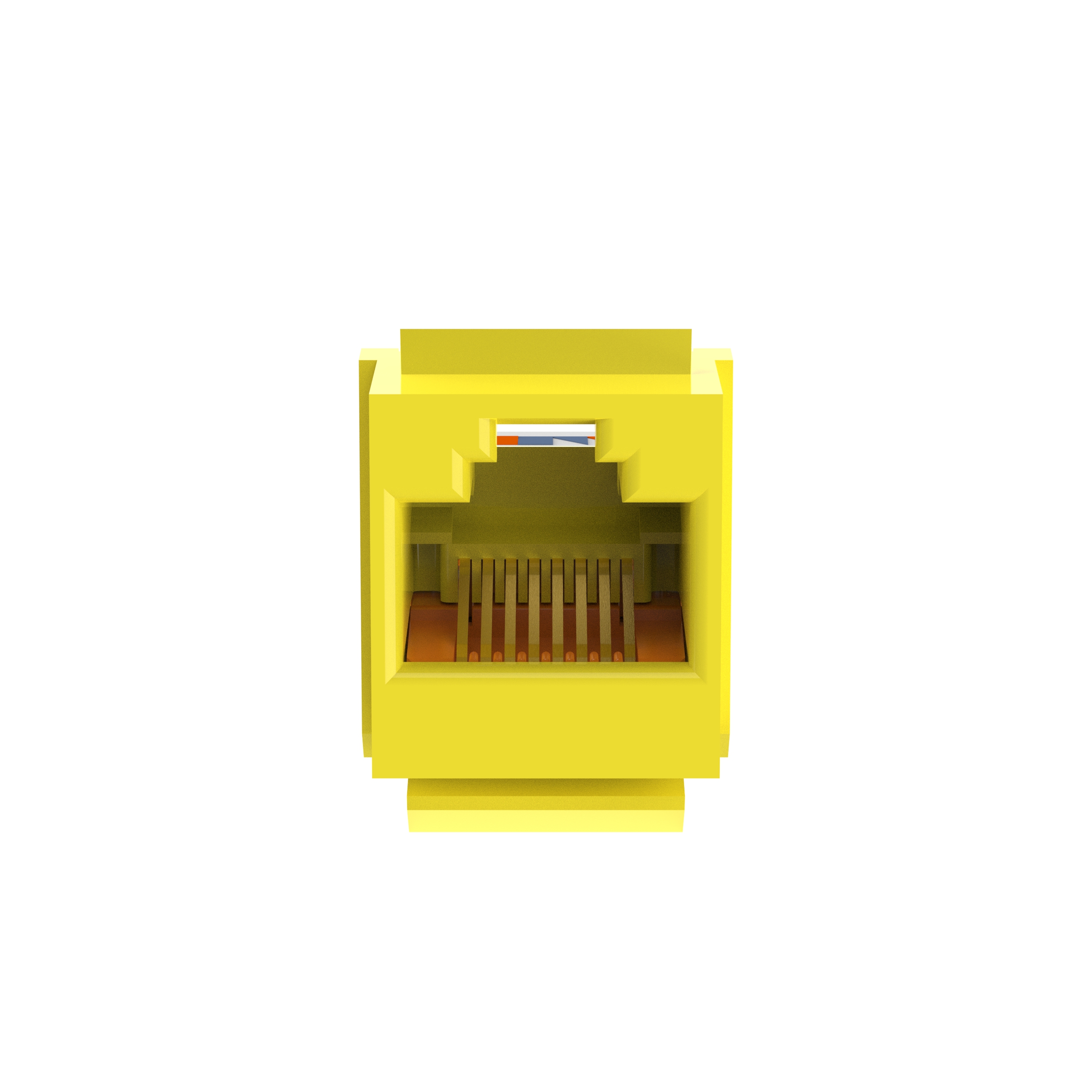 NetKey Cat 5e Leadframe Jack, Yellow