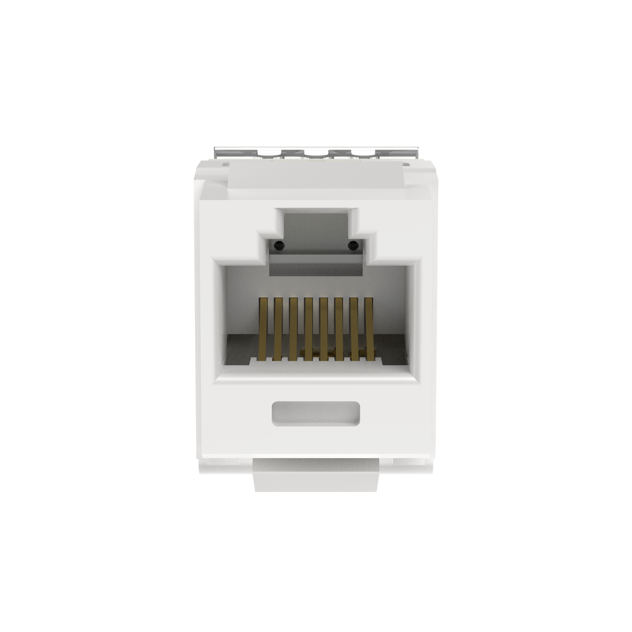 NetKey Cat 5e Punchdown Jack, Arctic White