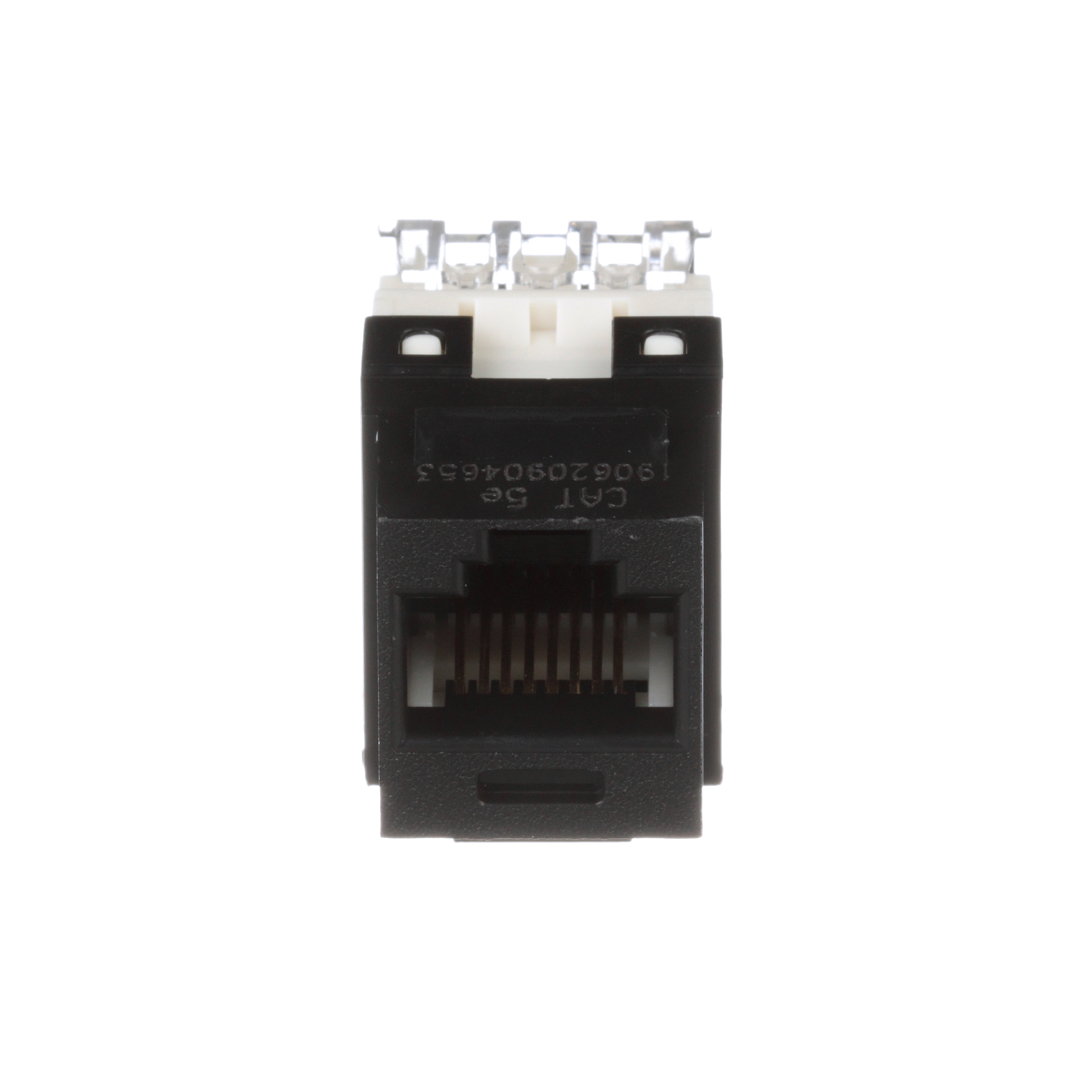 NetKey Cat 5e Punchdown Jack, Black - Pack of 25