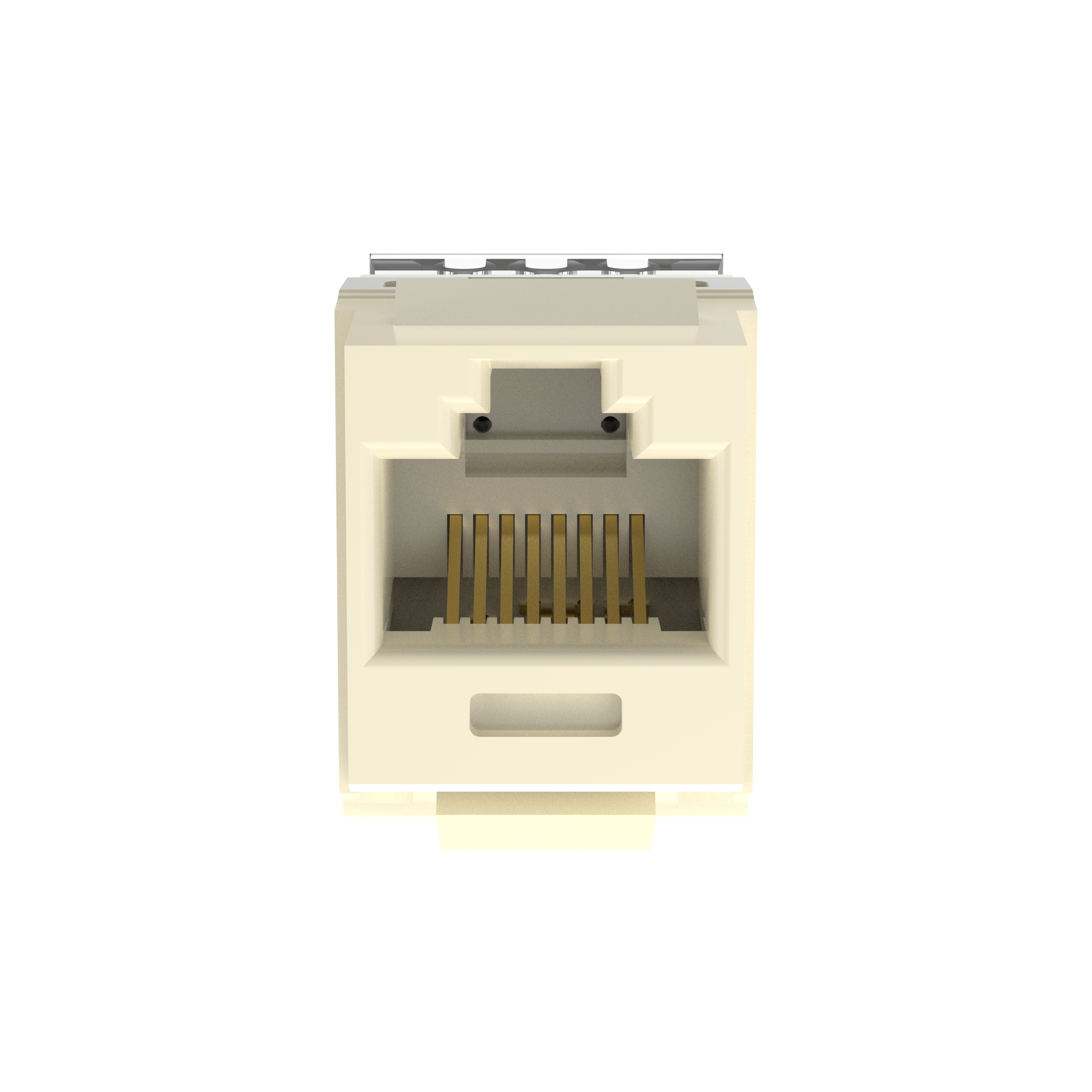NetKey Cat 5e Punchdown Jack, Electric Ivory - Pack of 25