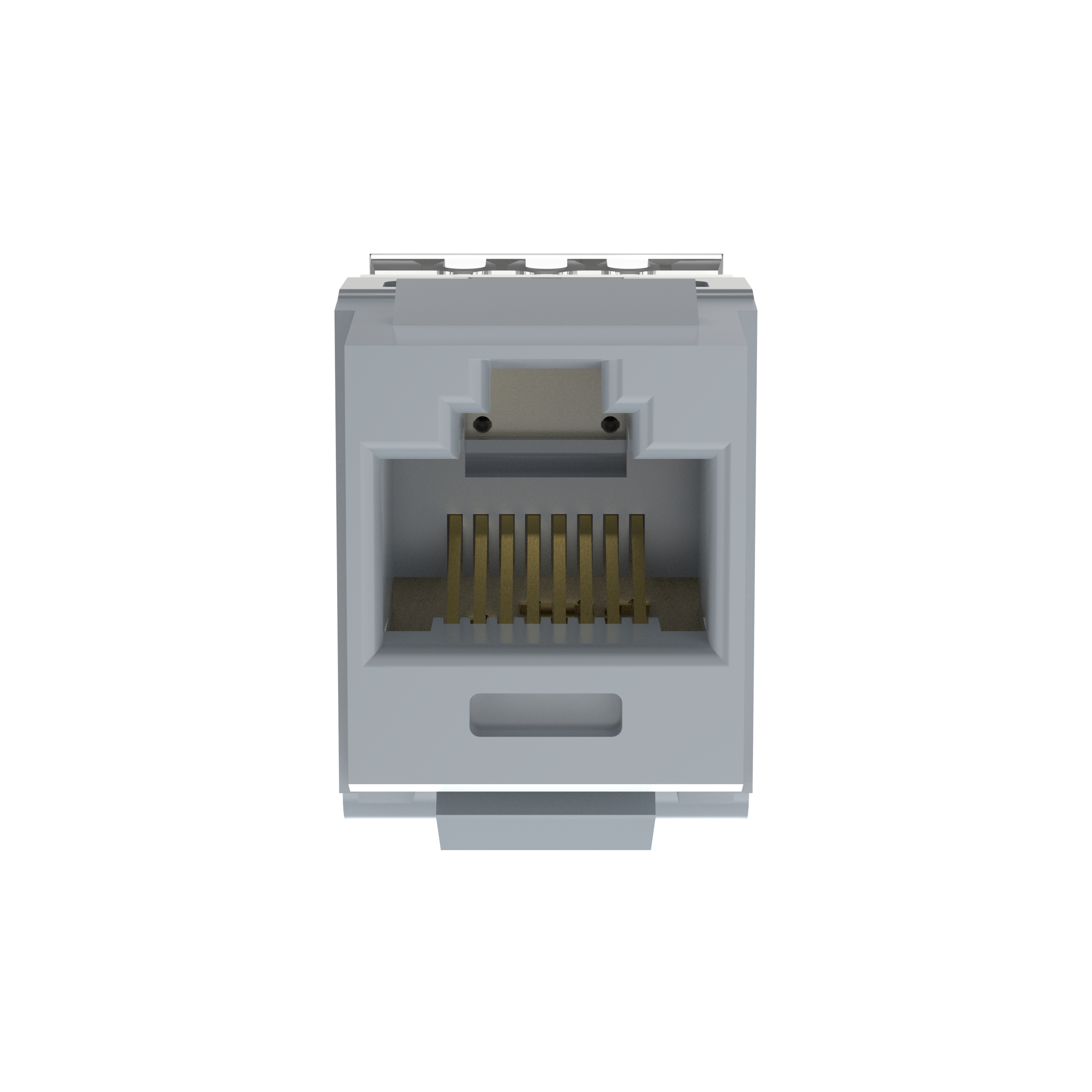 NetKey Cat 5e Punchdown Jack, Int'l Gray