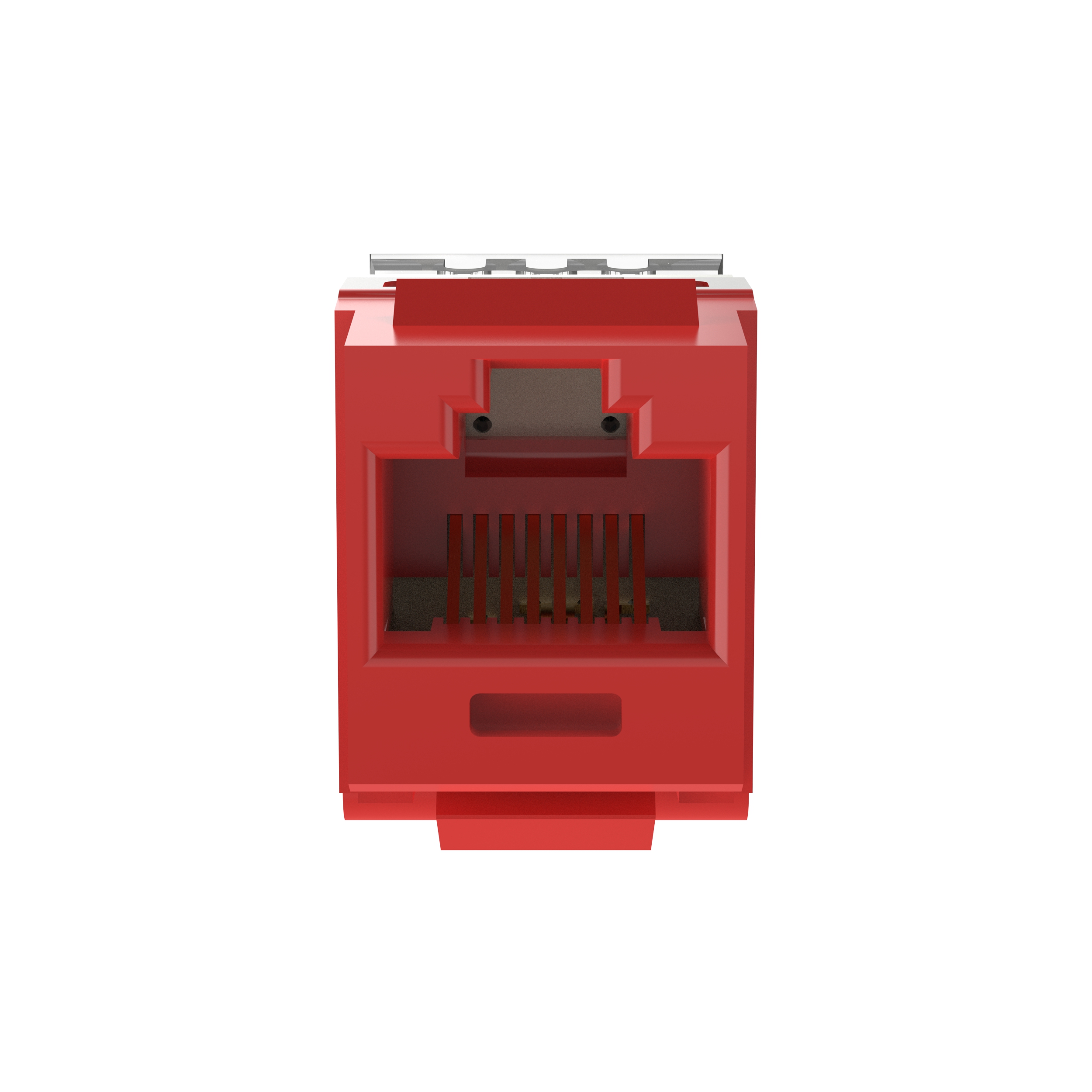 NetKey Cat 5e Punchdown Jack, Red