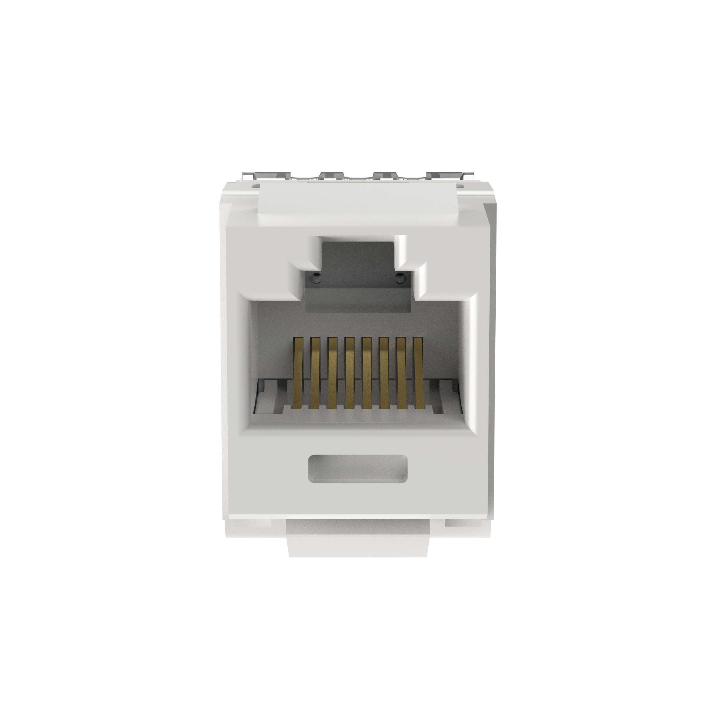 NetKey Cat 6 Punchdown Jack, Arctic White