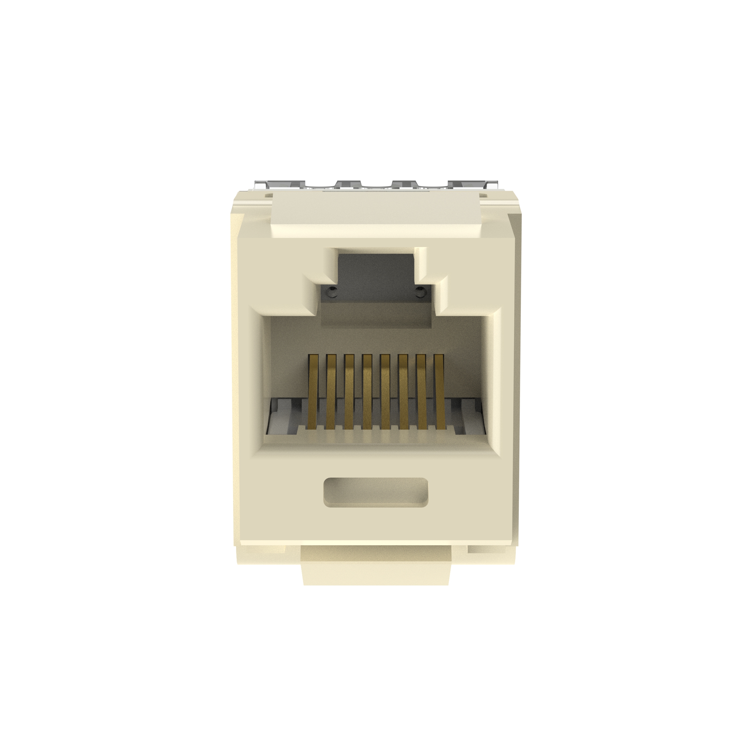 NetKey Cat 6 Punchdown Jack, Electric Ivory