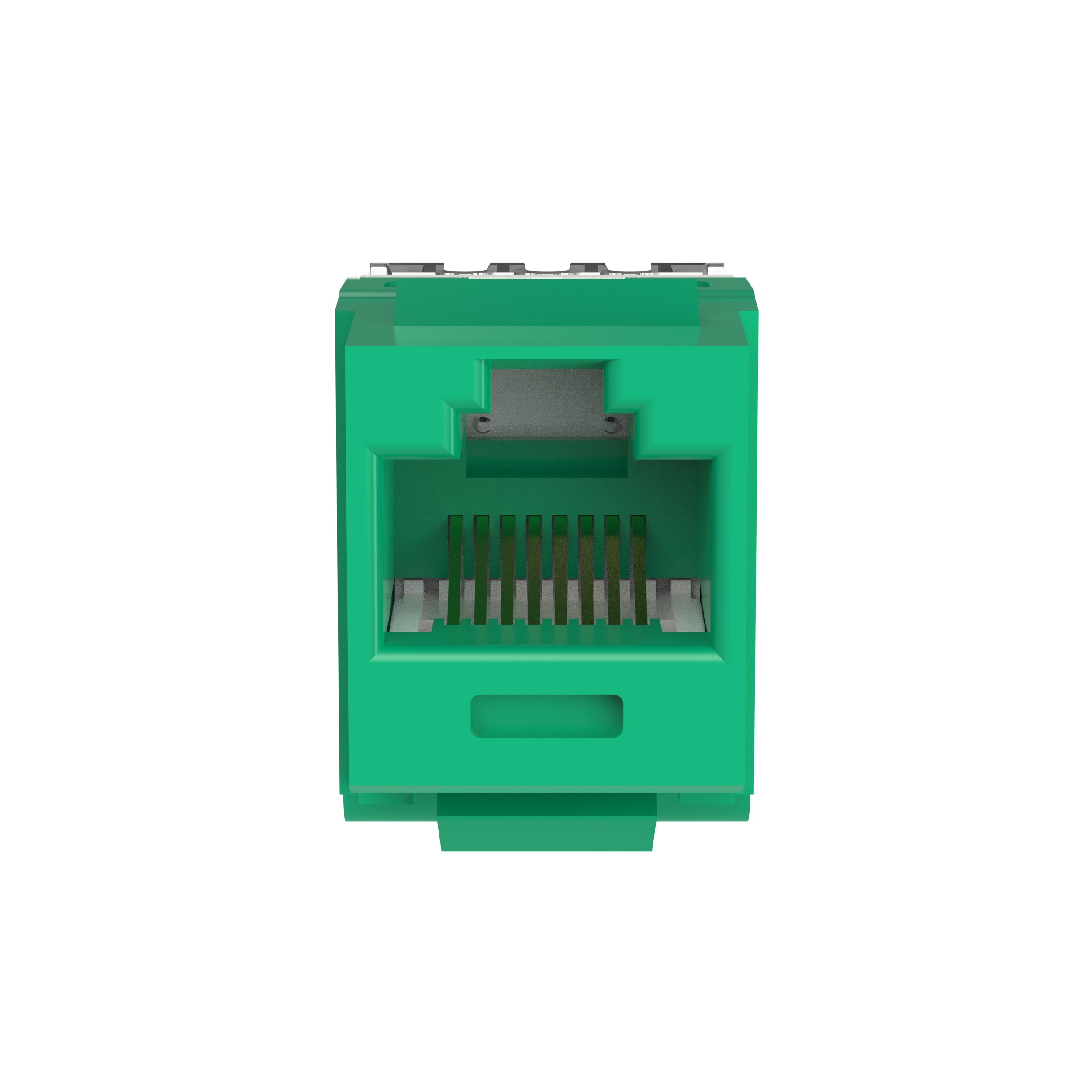 NetKey Cat 6 Punchdown Jack, Green - Pack of 25
