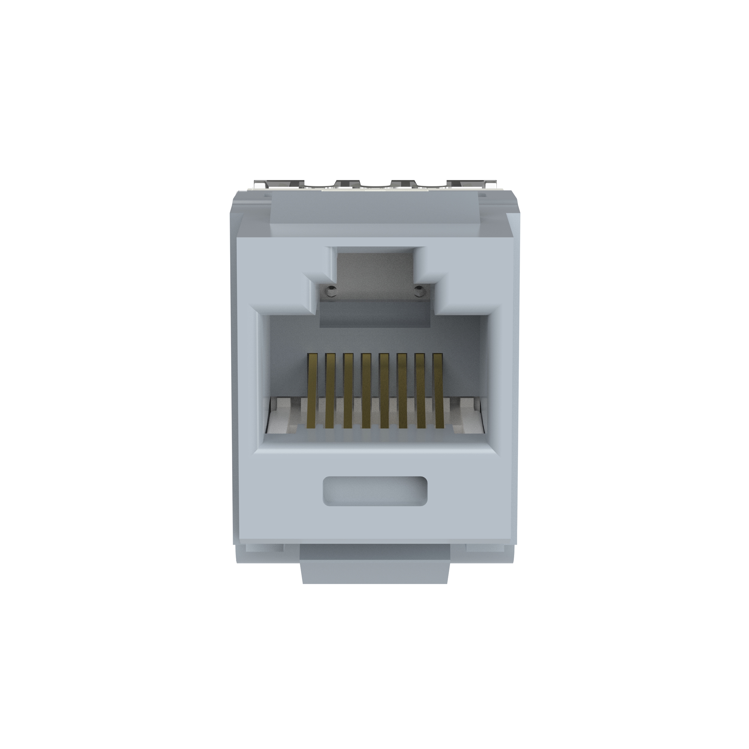 NetKey Cat 6 Punchdown Jack, Int'l Gray - Pack of 25