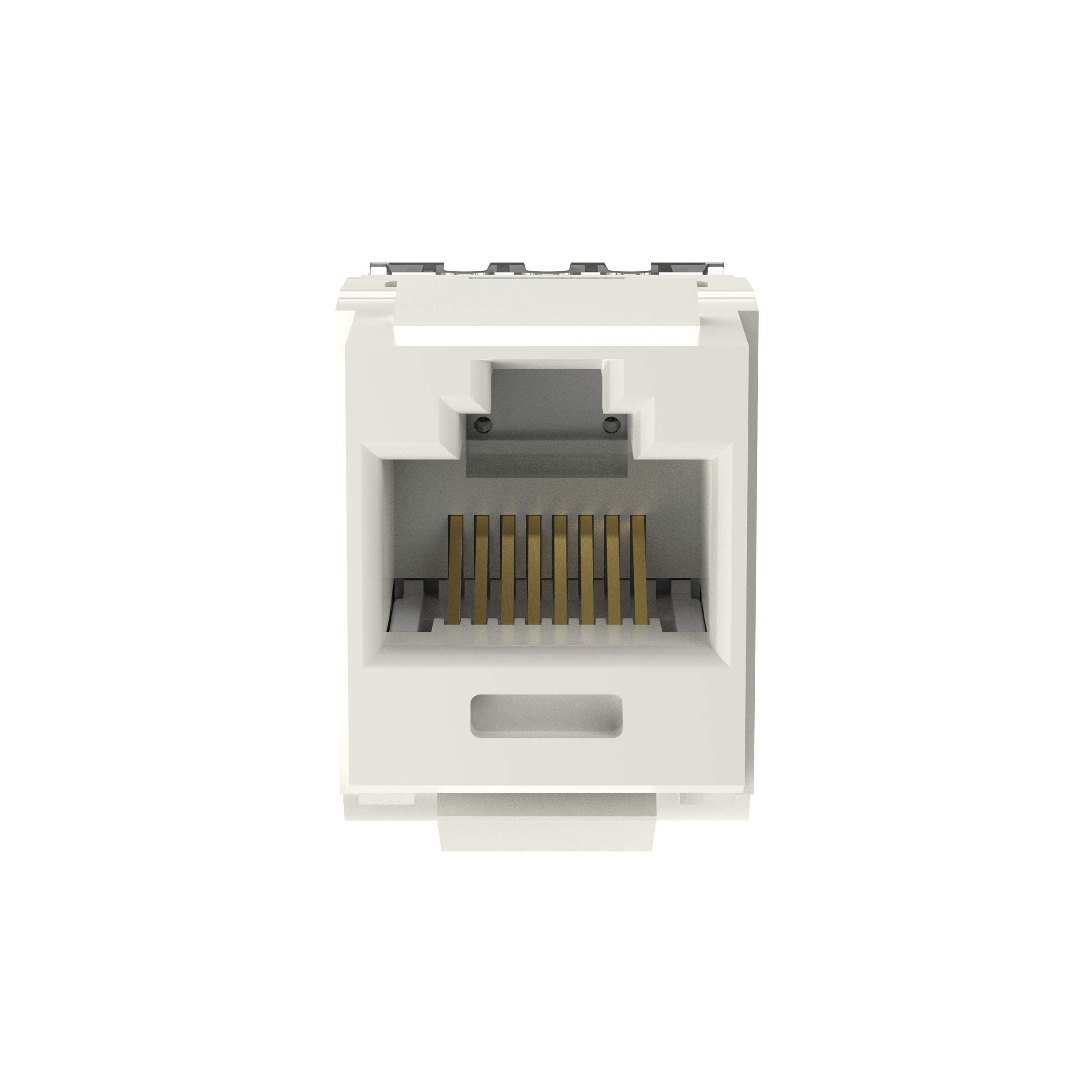NetKey Cat 6 Punchdown Jack, Int'l White - Pack of 25
