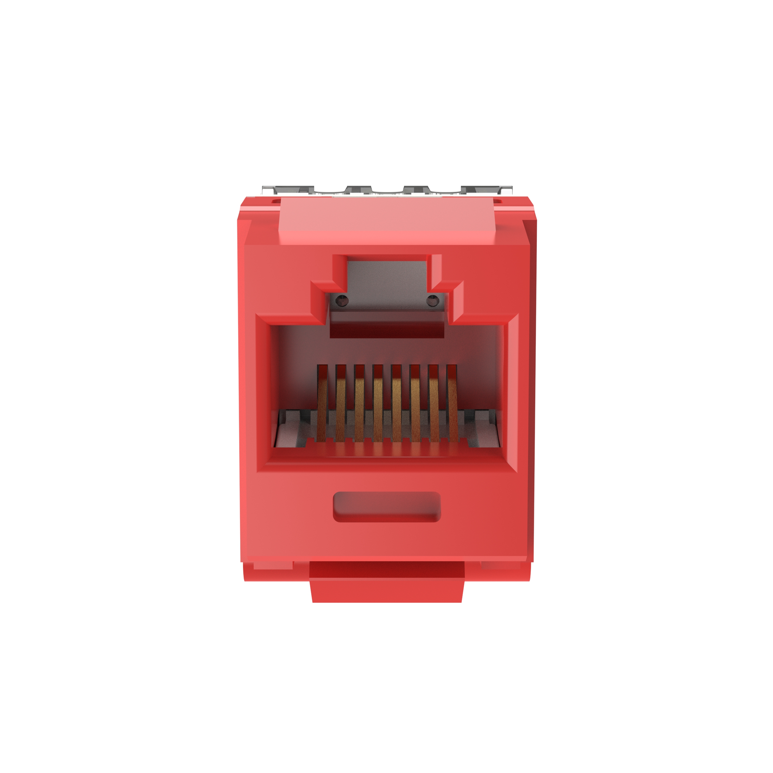 NetKey Cat 6 Punchdown Jack, Red