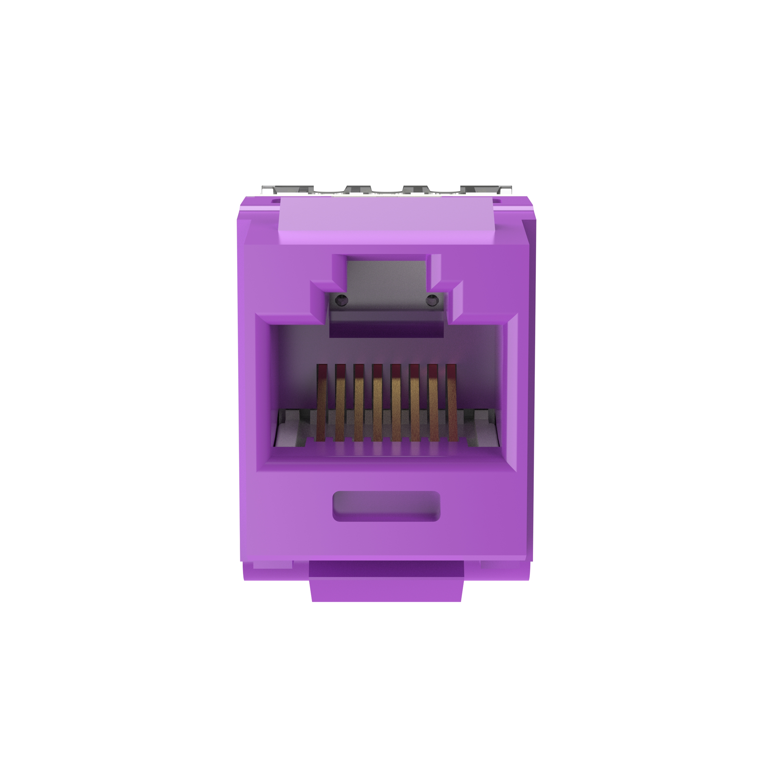 NetKey Cat 6 Punchdown Jack, Violet