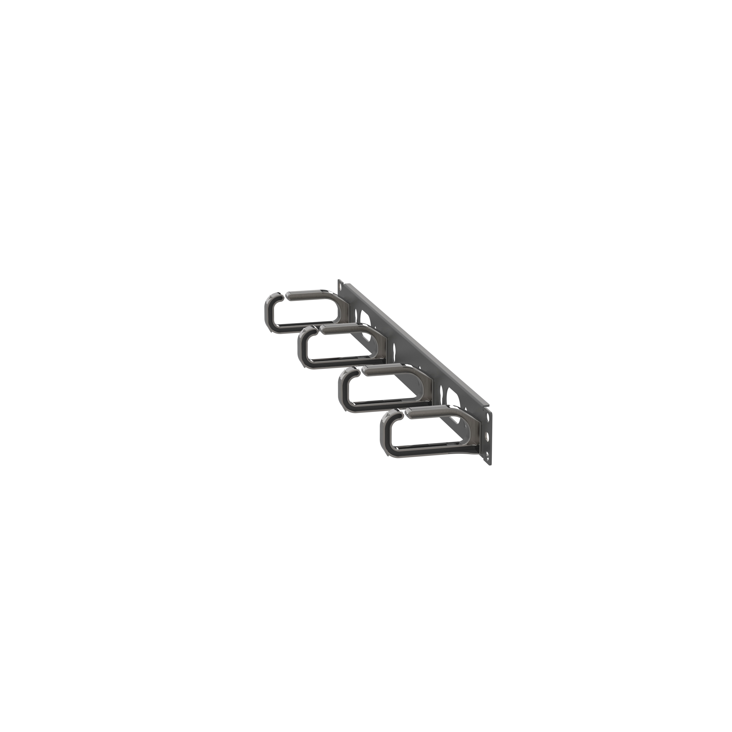 Open-Access™ Horizontal Single-Sided Manager, 1RU, 3.4 in. Depth
