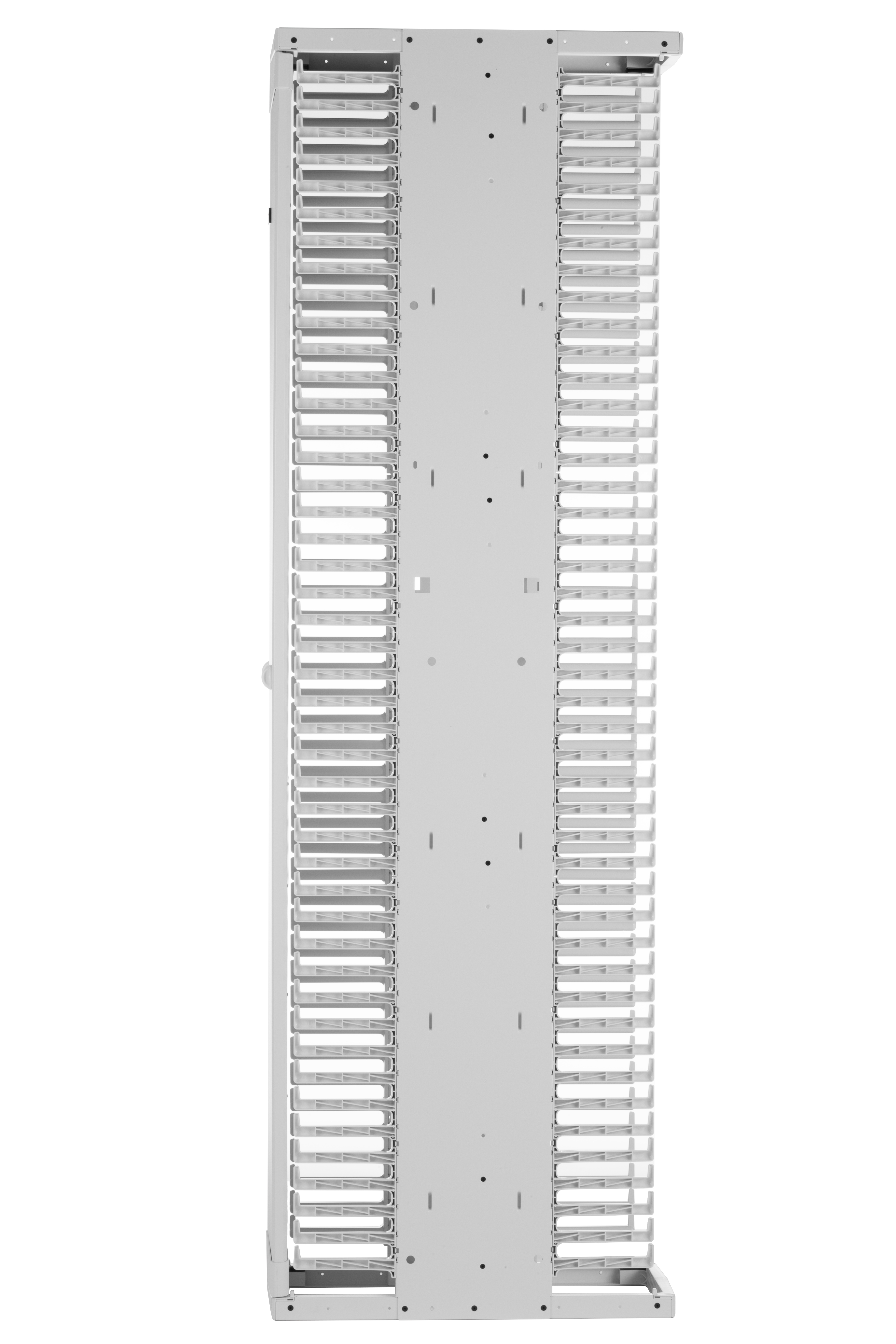 PE2V Vertical Dual-Sided Manager, 1 Door, 45RU, 10 in. Wide, White