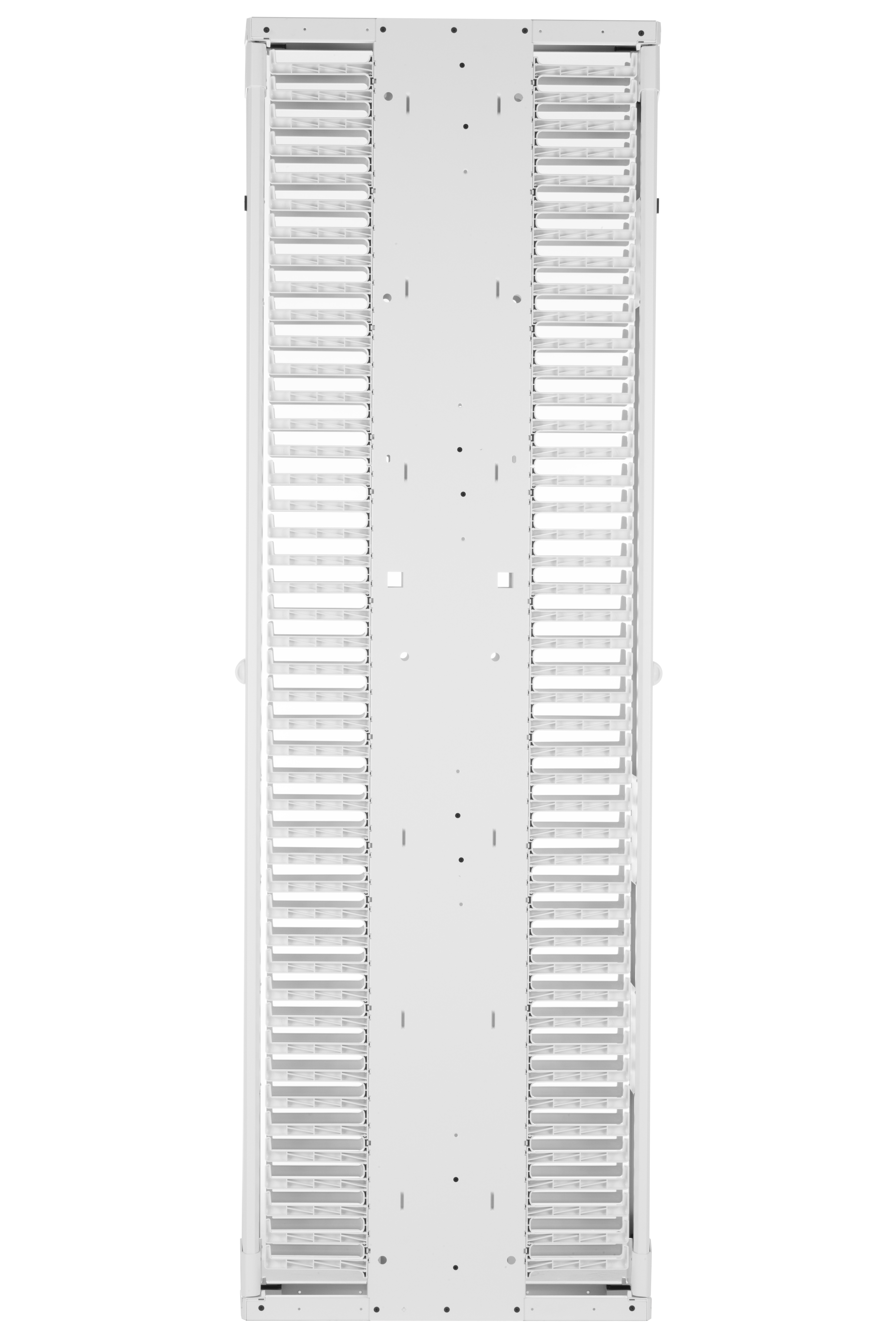 PE2V Vertical Dual-Sided Manager, 45RU, 6 in. Wide, White