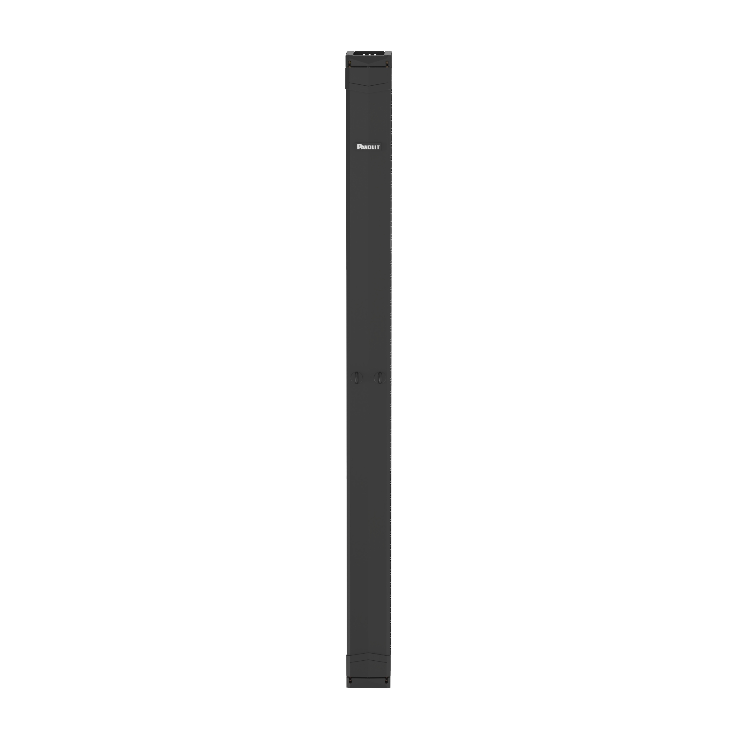 PE2V Vertical Single-Sided Manager, 45RU, 6 in. Wide, Black