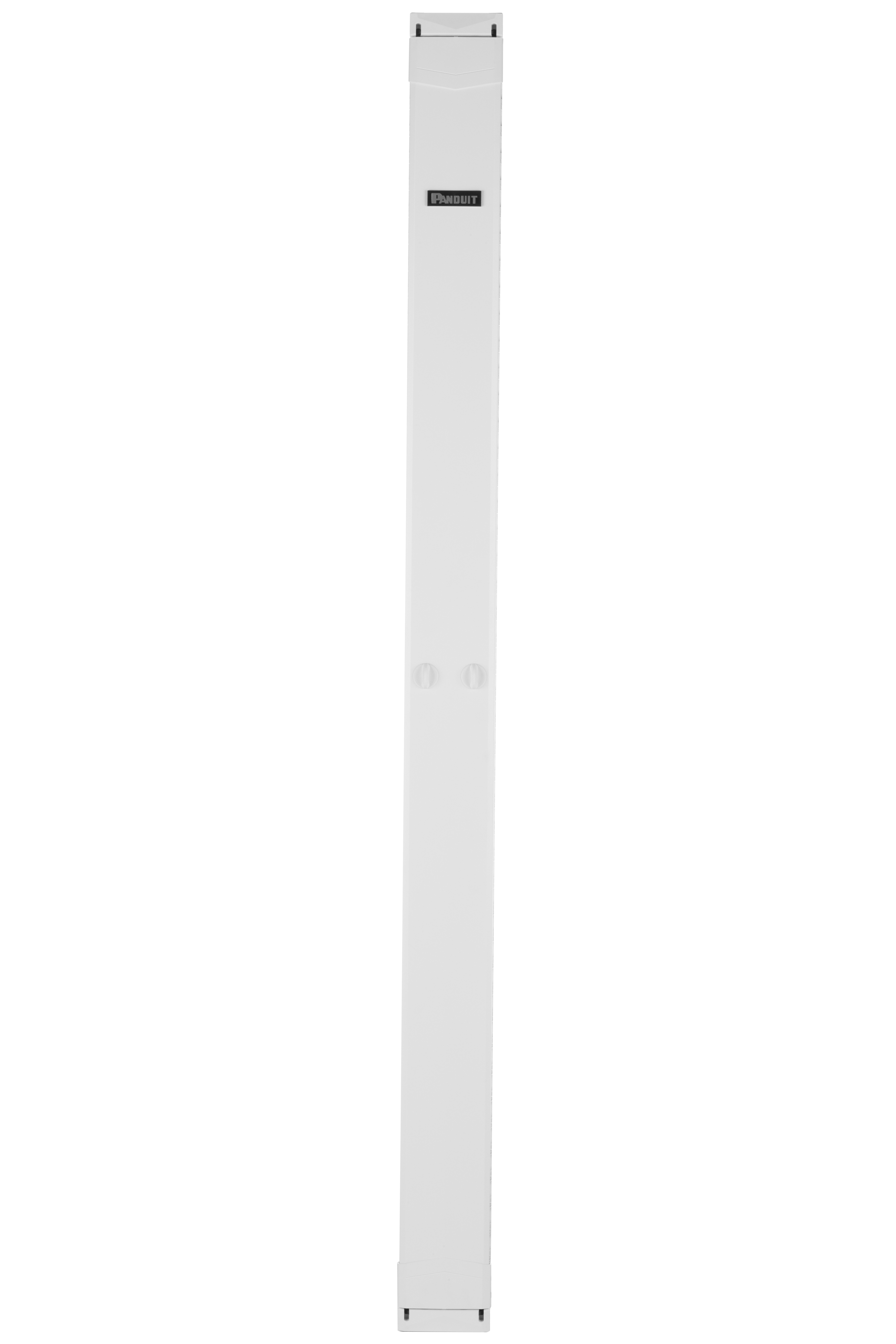 PE2V Vertical Single-Sided Manager, 45RU, 6 in. Wide, White