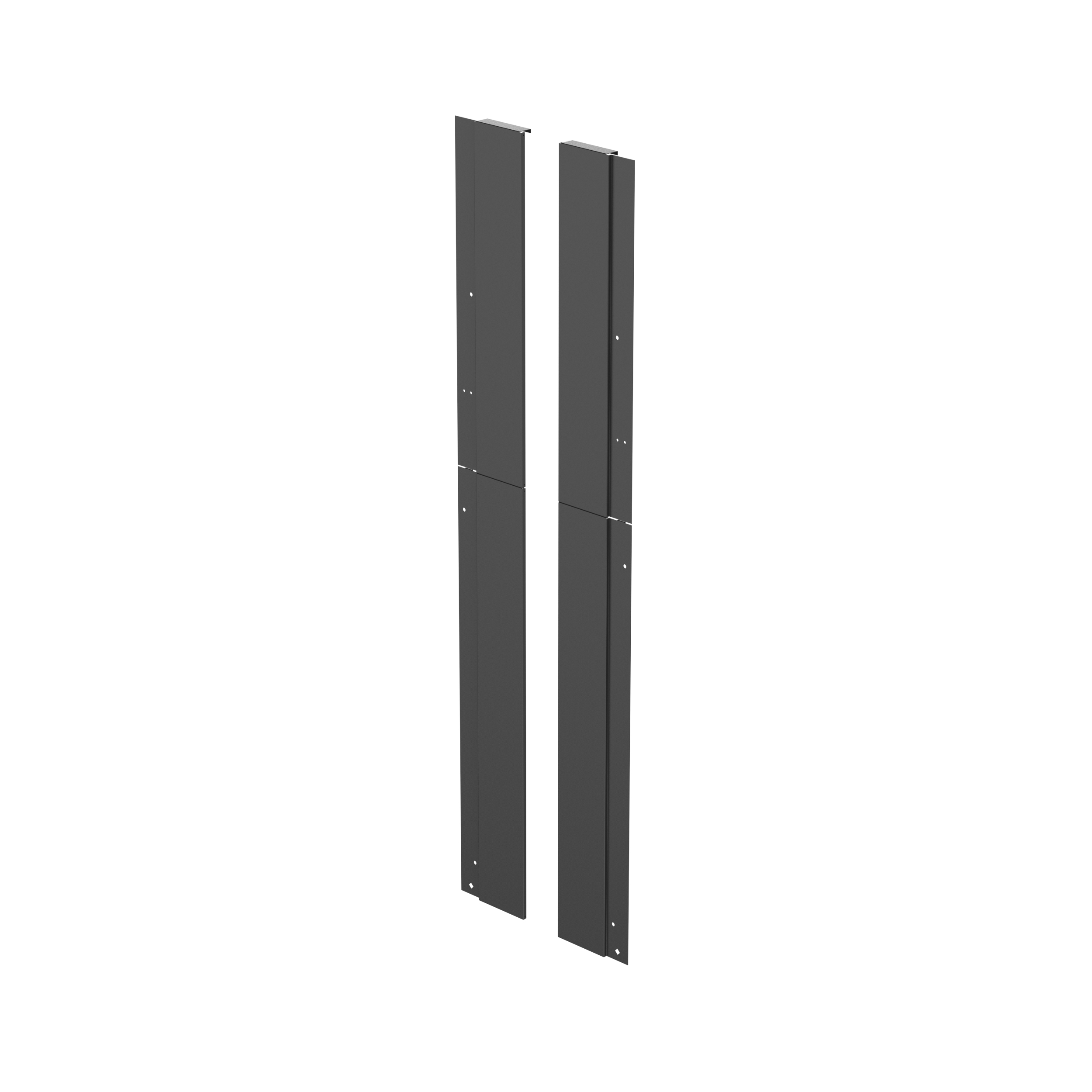 Single-Sided End Panels for PR2VF Managers, 45 RU, Black
