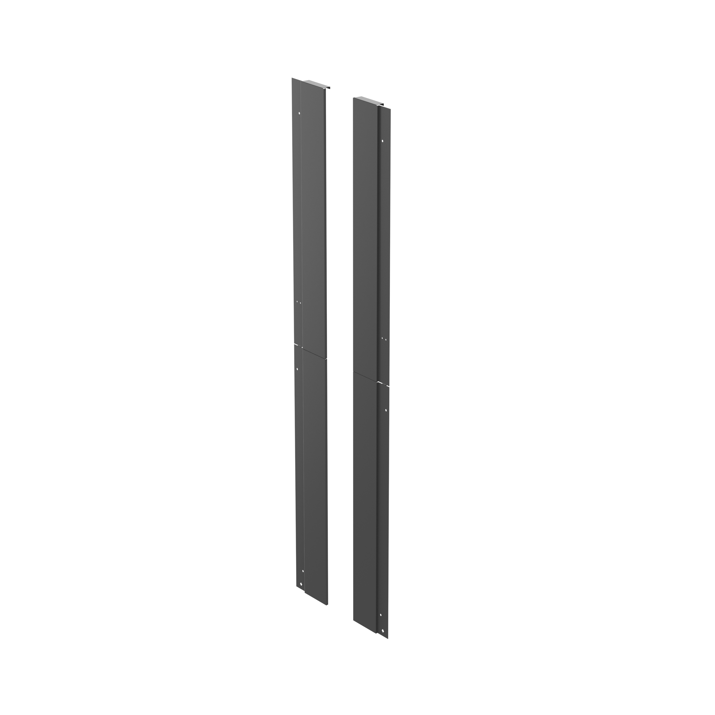 Single-Sided End Panels for PR2VF Managers, 52 RU, Black