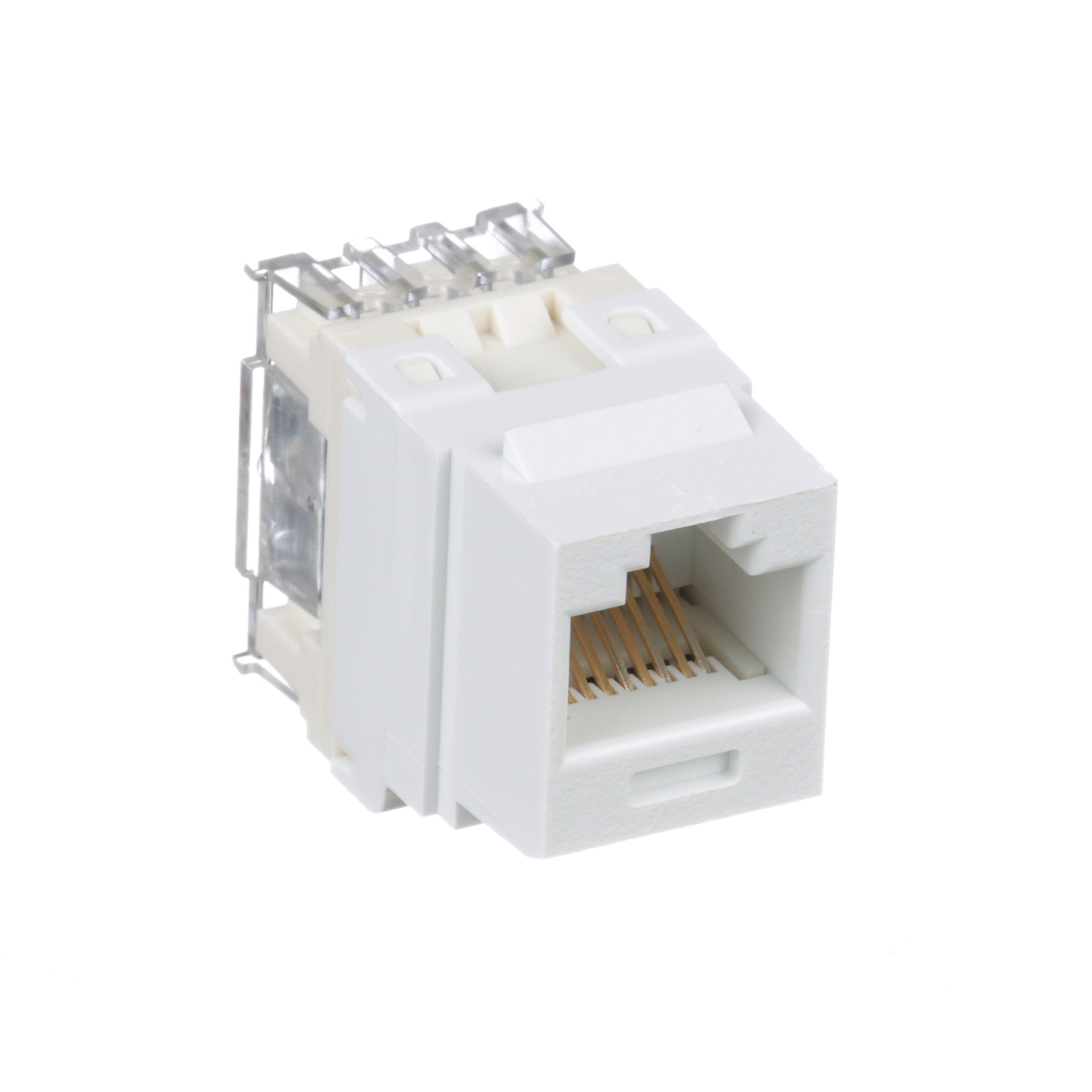UTP RJ45 Cat 6 Punchdown Keystone Jack Module, WH