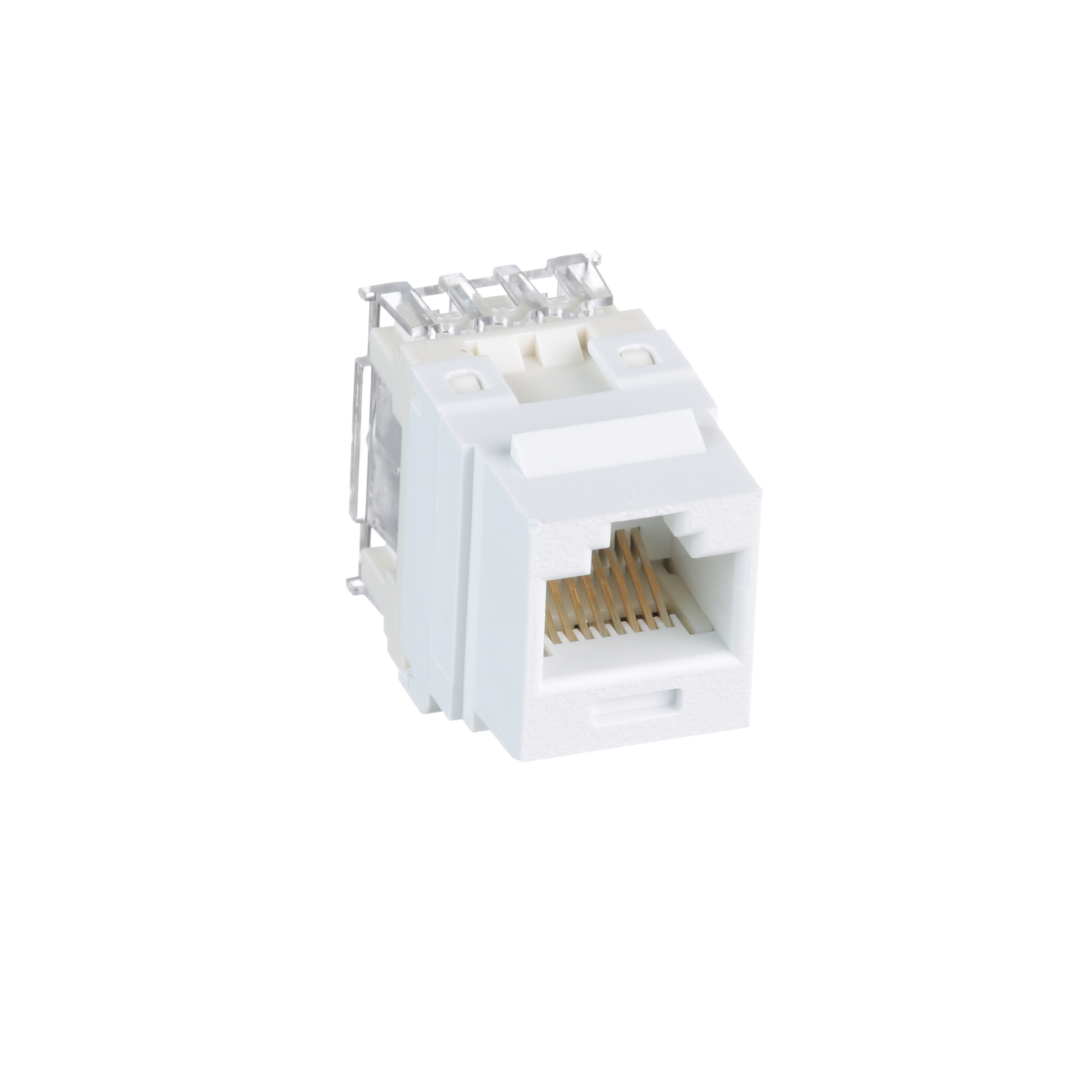 UTP RJ45 Cat 6 Punchdown Keystone Jack Module, WH