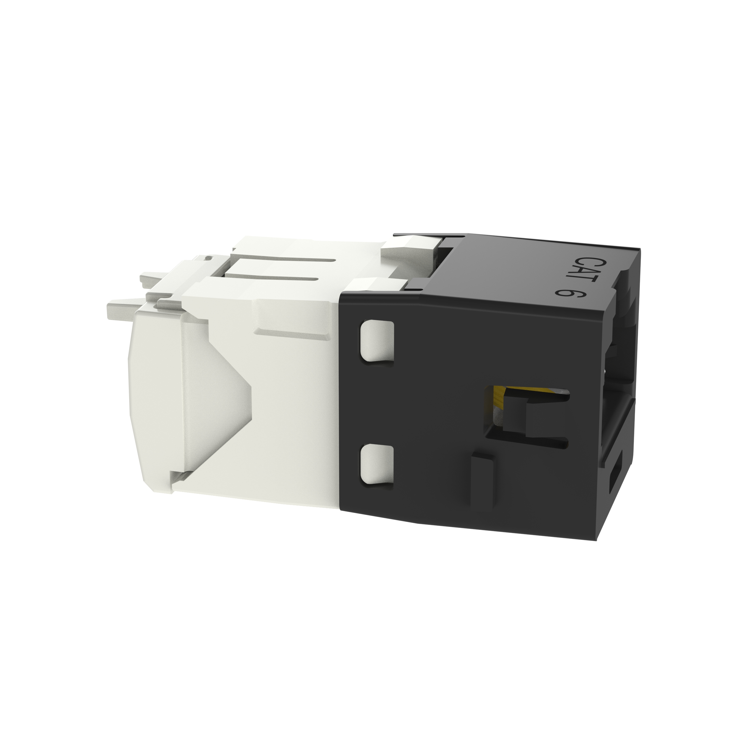 UTP RJ45 Cat 6 TG Jack Module, C-Style, Black