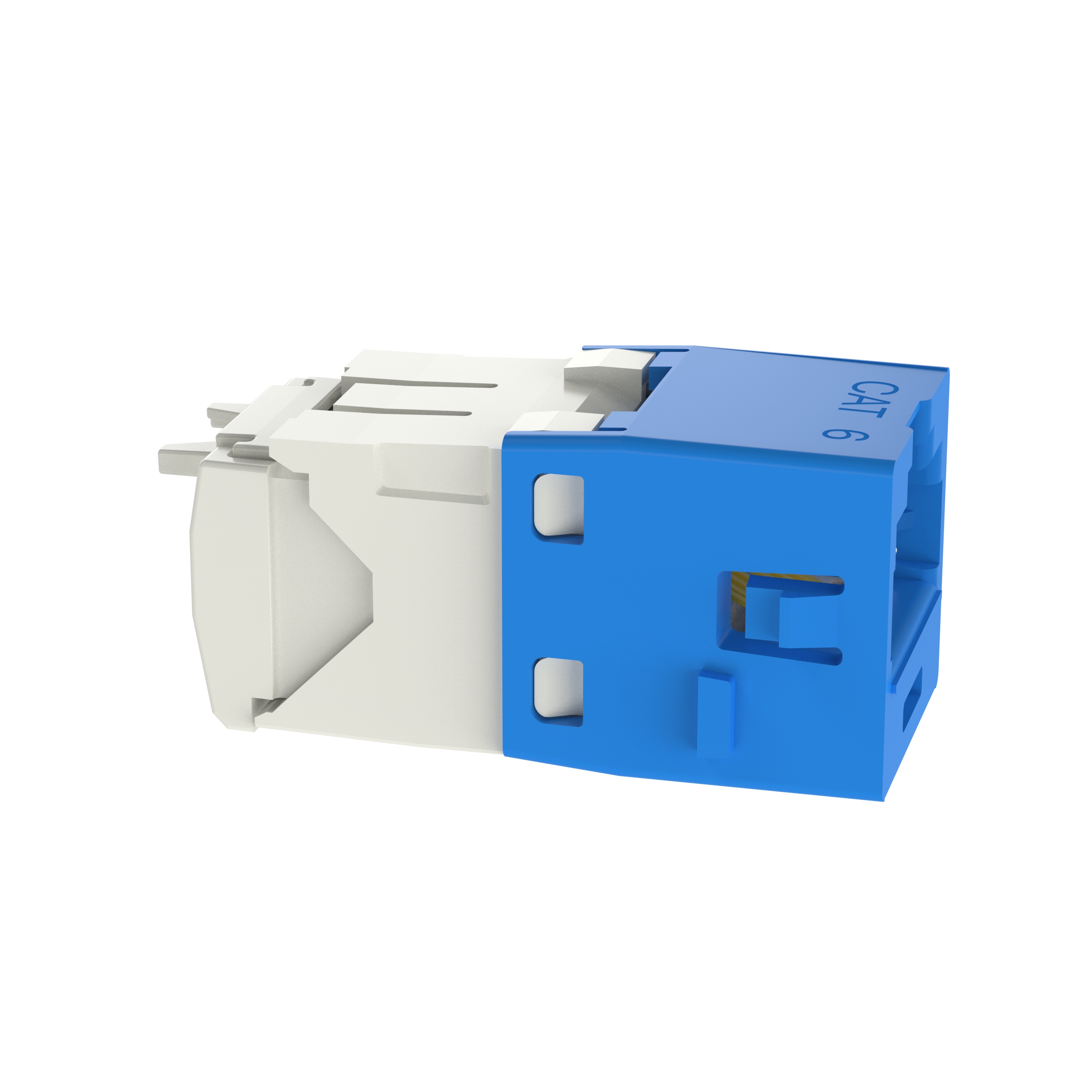UTP RJ45 Cat 6 TG Jack Module, C-Style, Blue