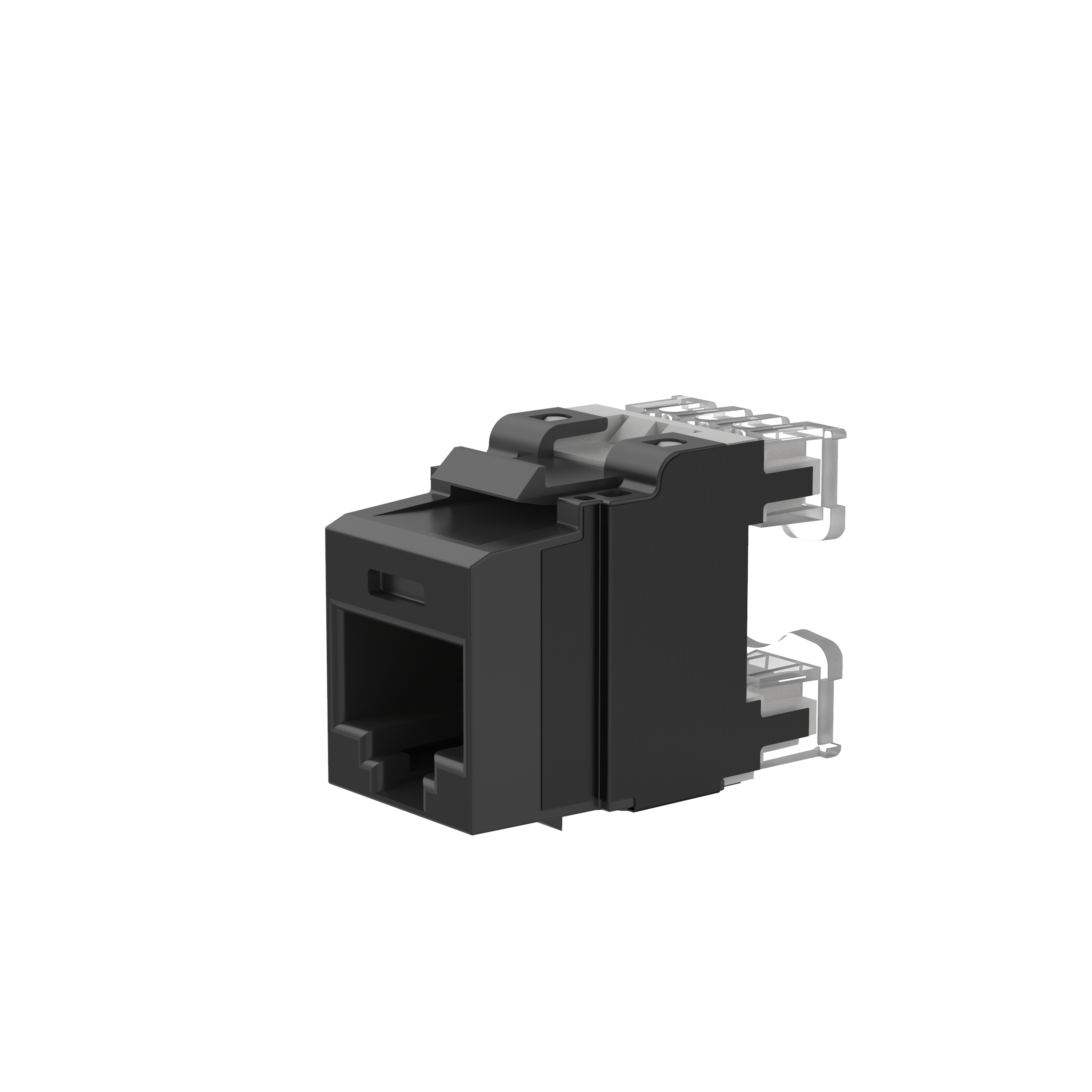 UTP RJ45 Cat 6A Keystone Punchdown Jack Module, BL