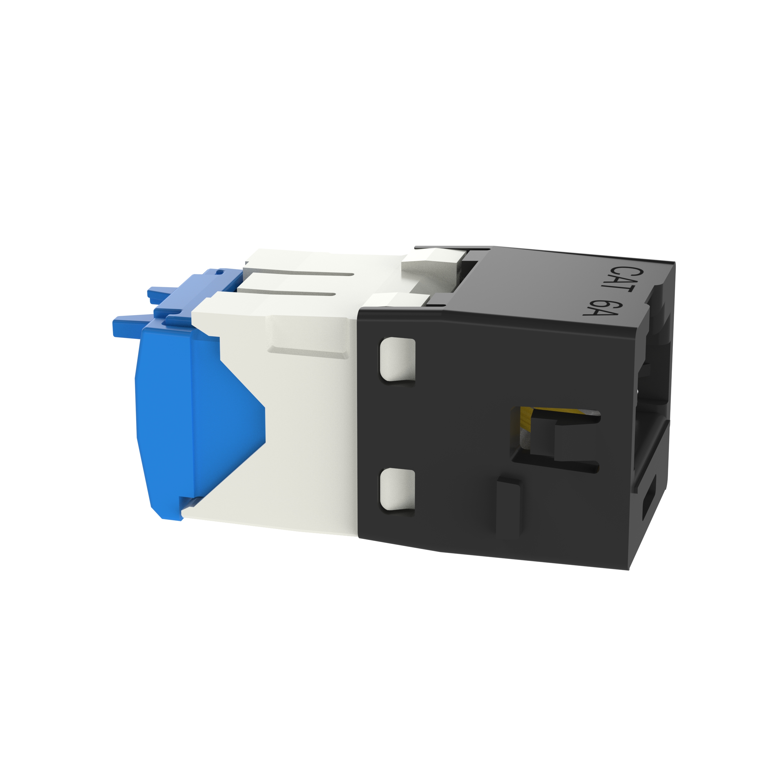 UTP RJ45 Cat 6A TG Jack Module, C-Style, Black