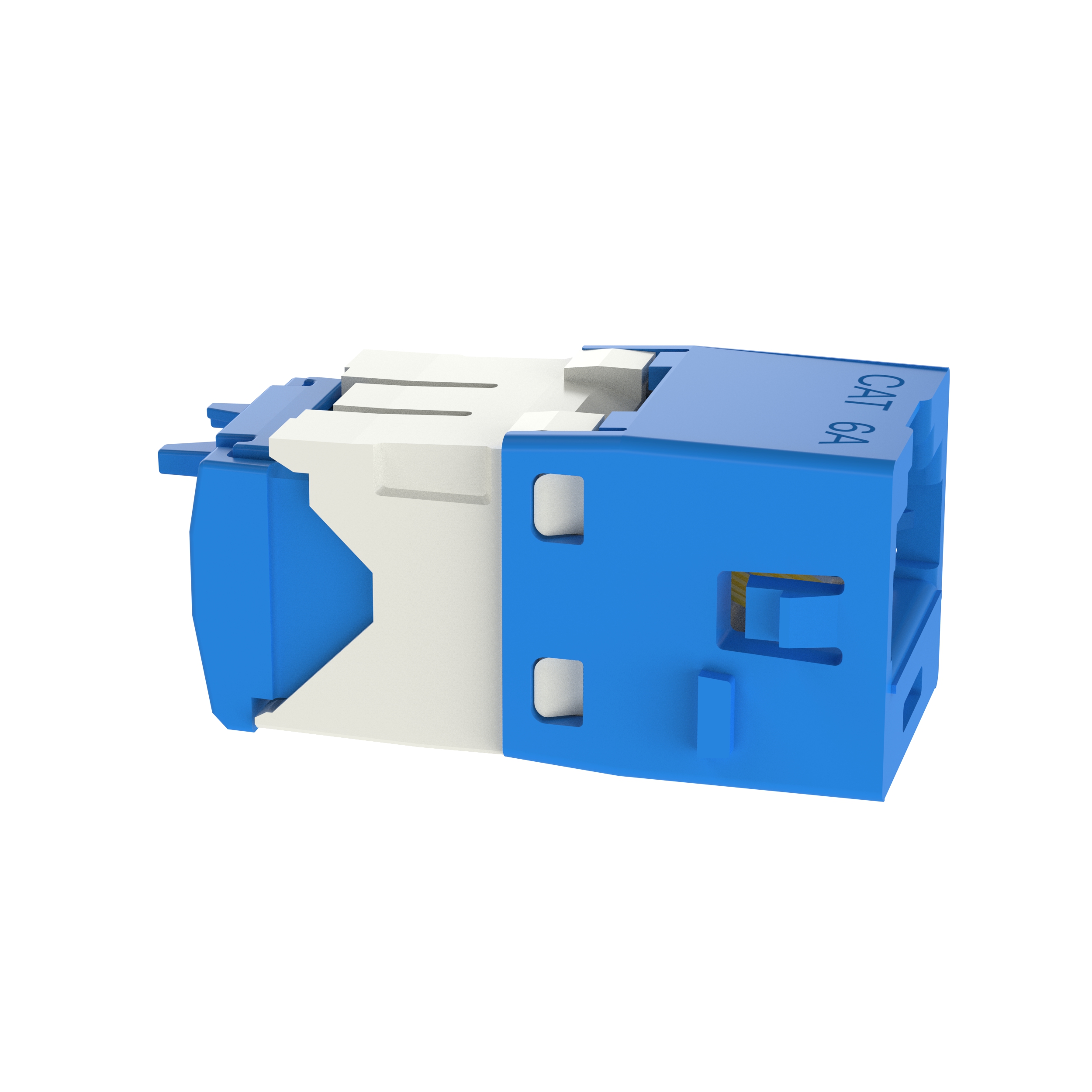 UTP RJ45 Cat 6A TG Jack Module, C-Style, Blue